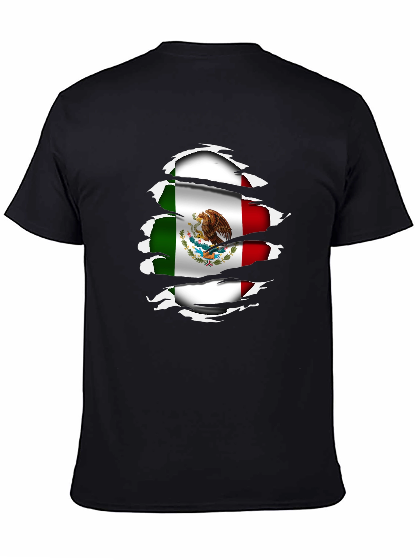 Mexico Flag Ripped Shirt - Stylish Patriotic Tee - 4