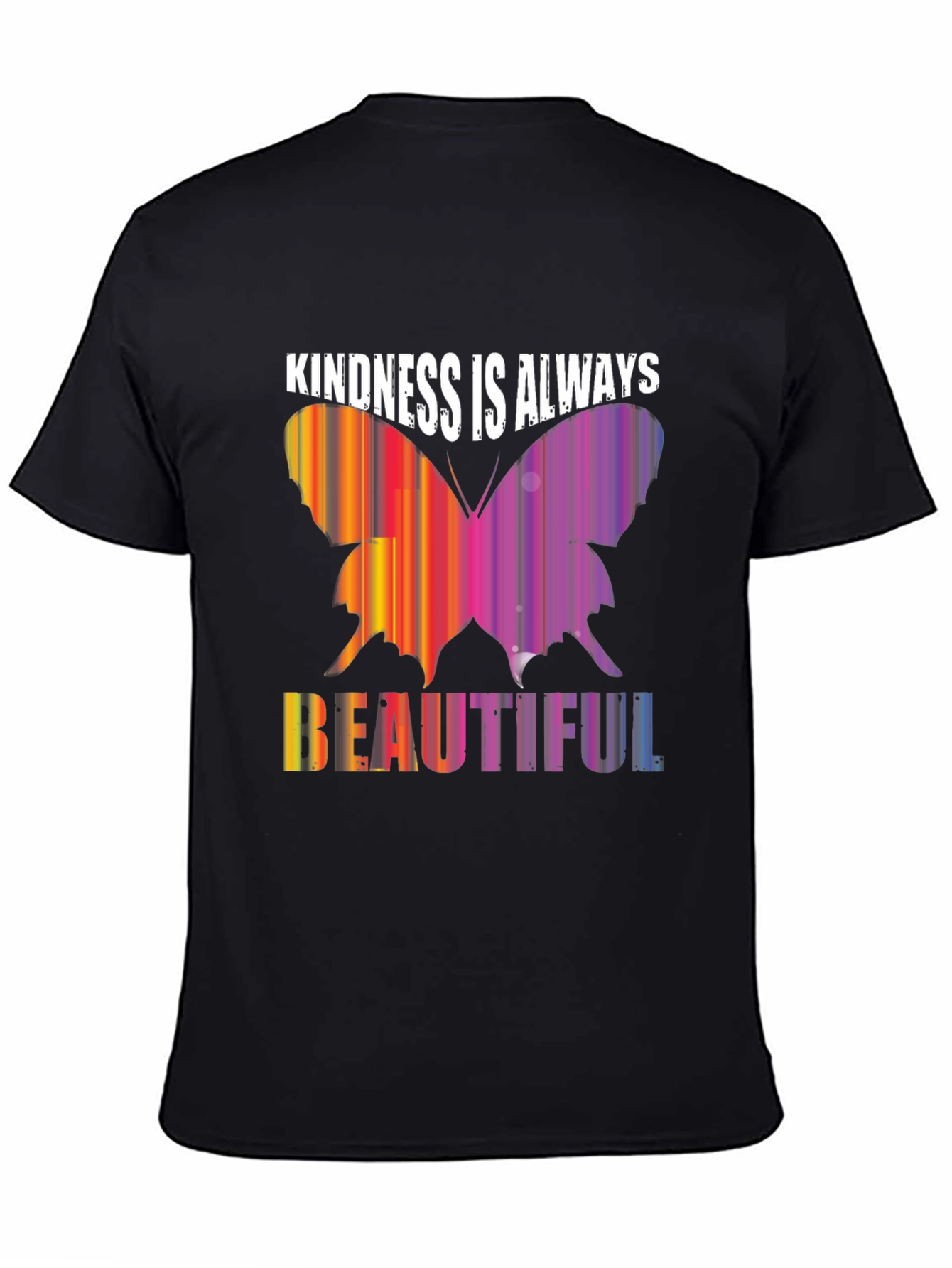 Black Kindness Is Always Beautiful Black Tee view 4