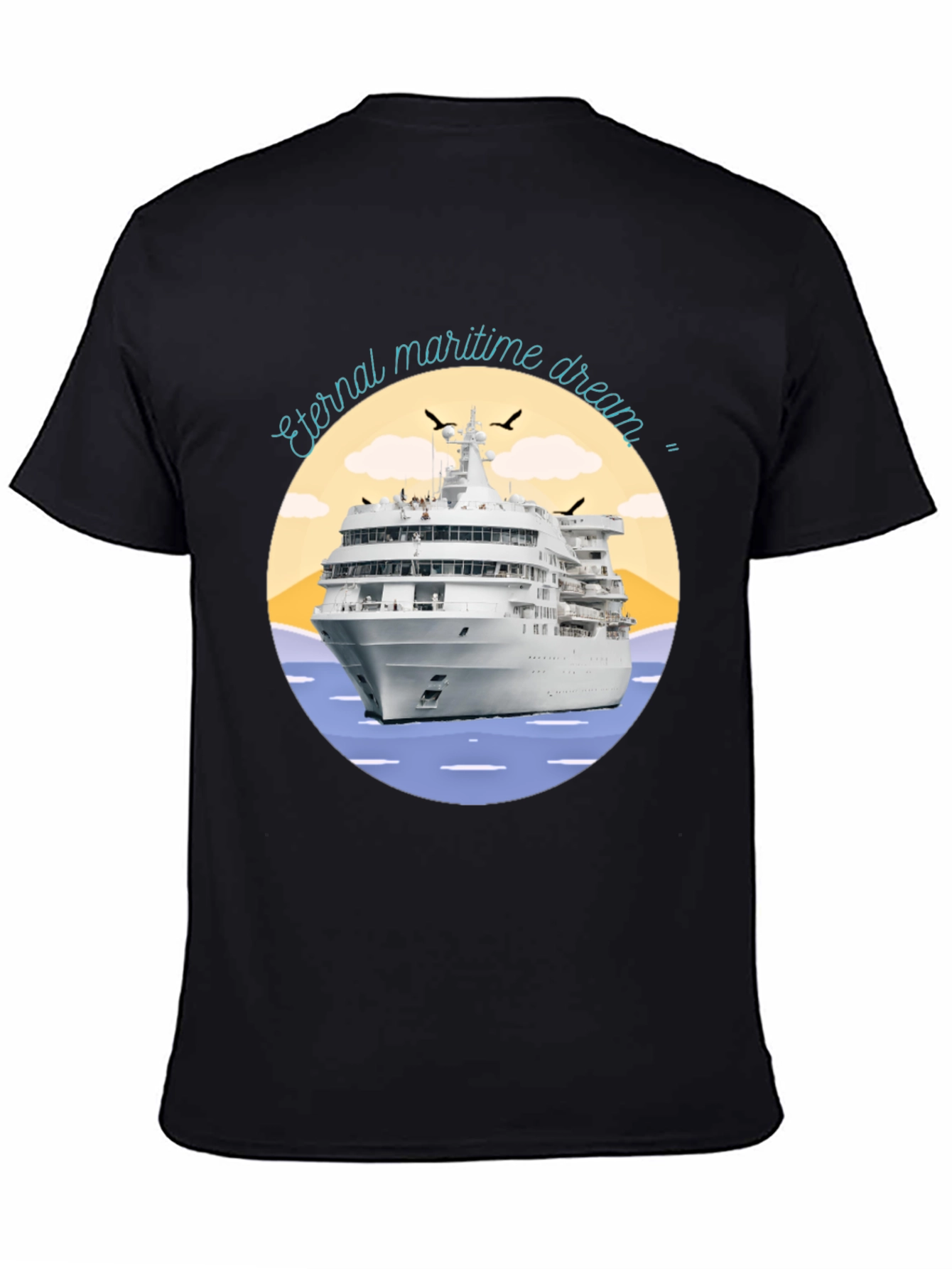Black Eternal Maritime Dream Graphic T-Shirt view 4