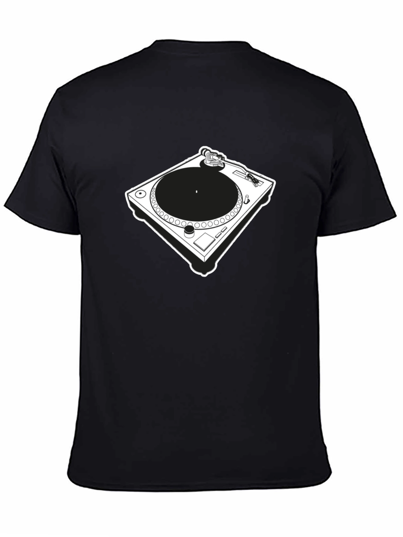 Black Cool Turntable Graphic Tee - Black view 4