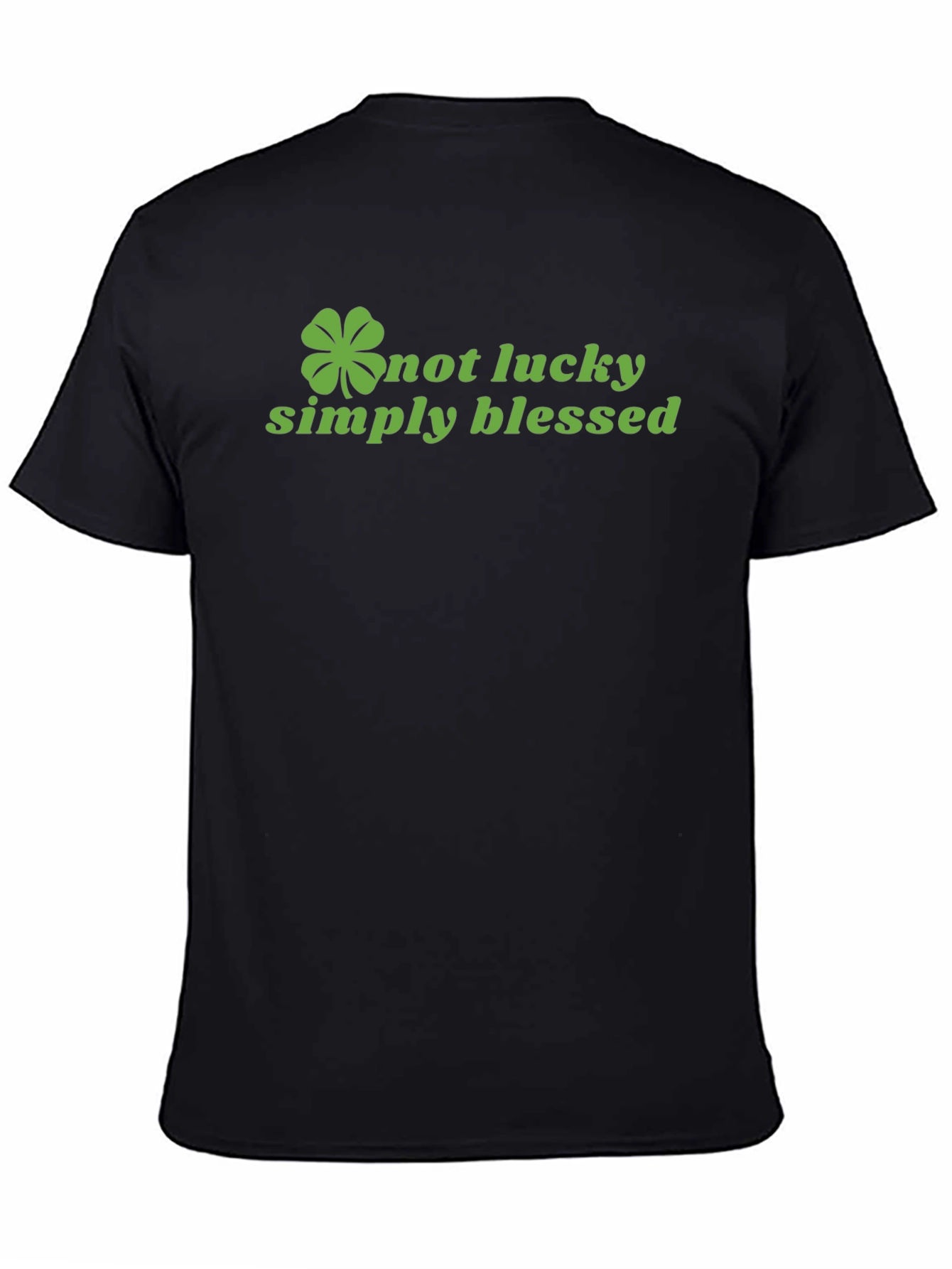 Black Simply Blessed Graphic Tee - St. Patrick's Day view 4