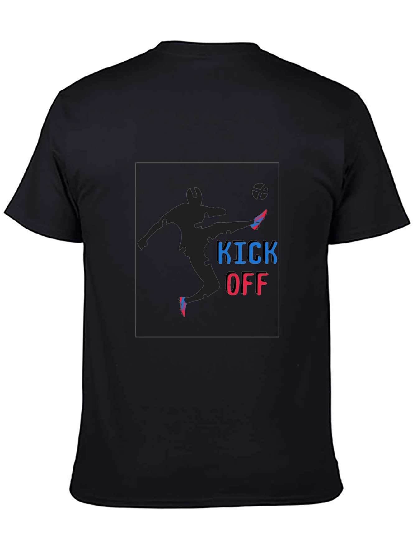 Black Kick Off Soccer T-Shirt view 4