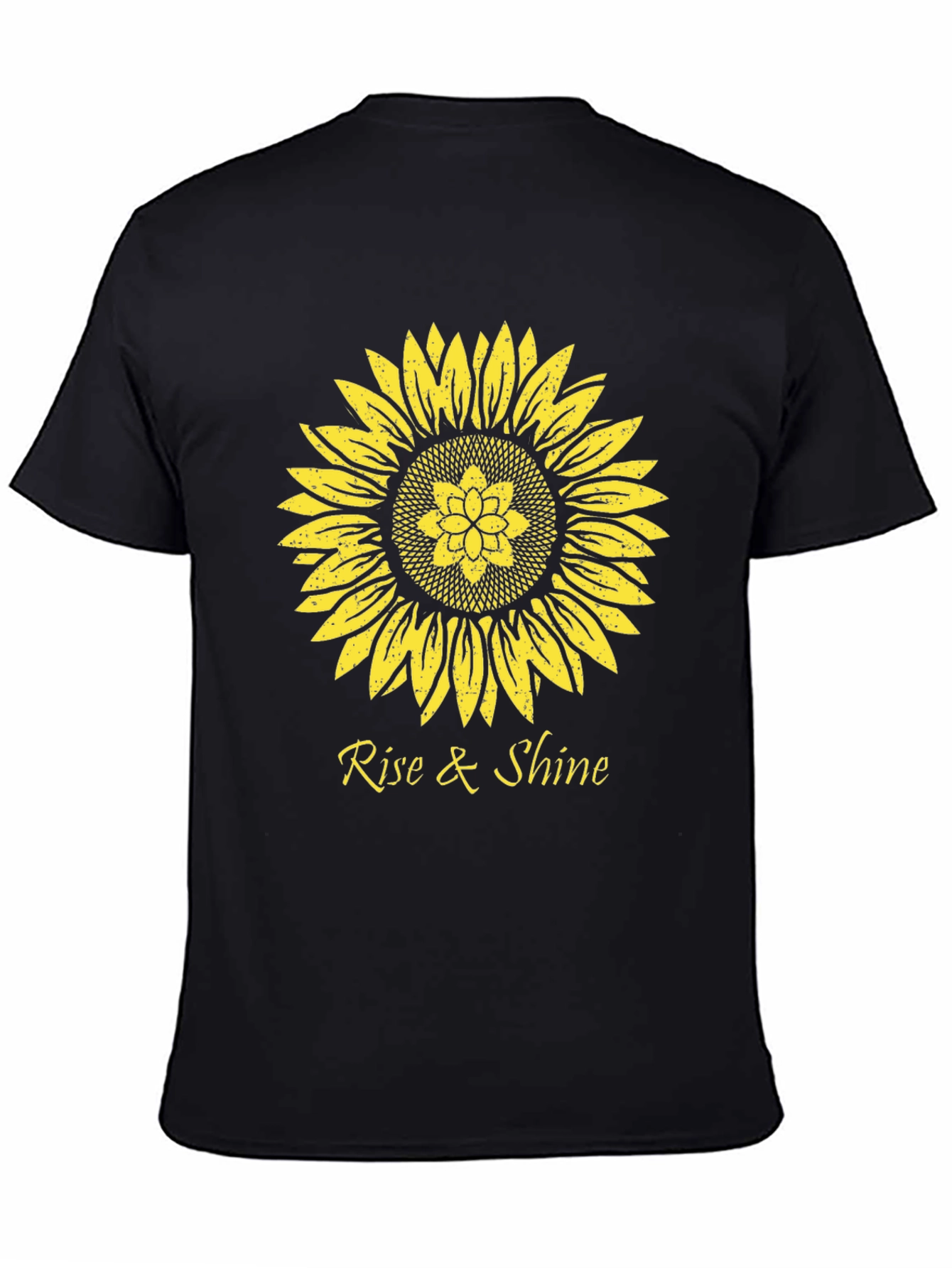 Black Sunflower Rise & Shine Graphic T-Shirt view 4