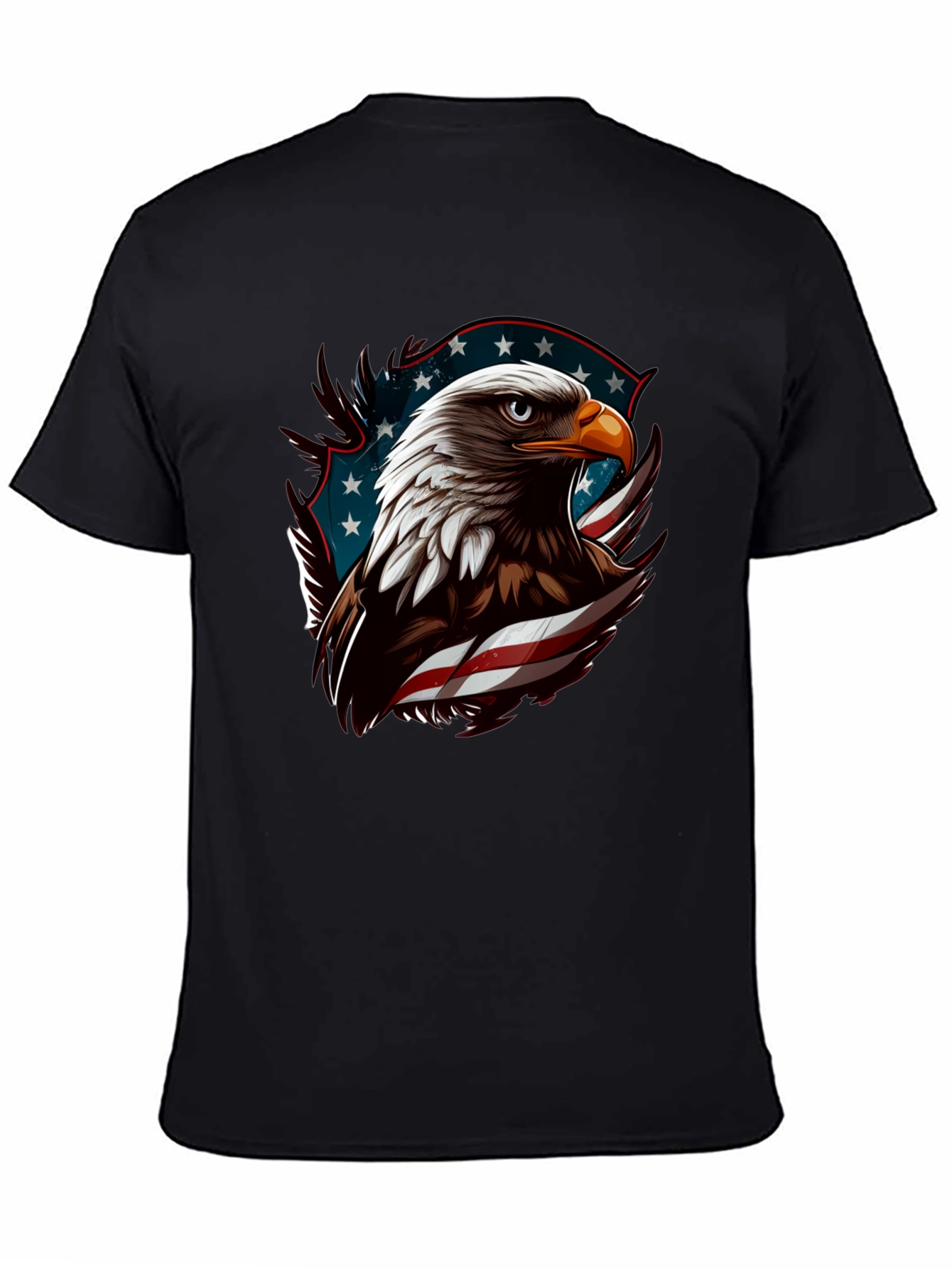 Black American Eagle Graphic Tee view 4