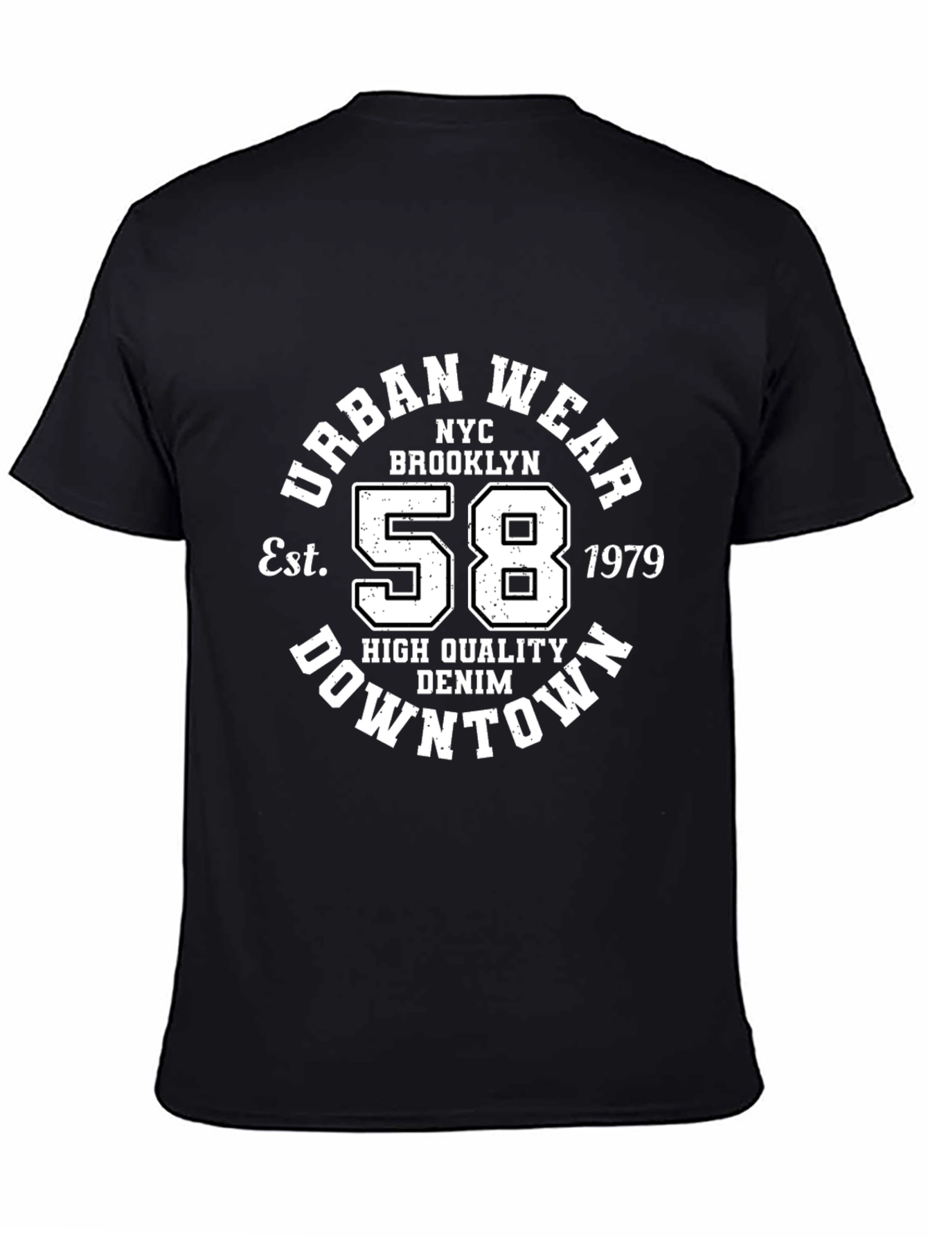 Black Urban Wear NYC Brooklyn 58 T-Shirt view 4