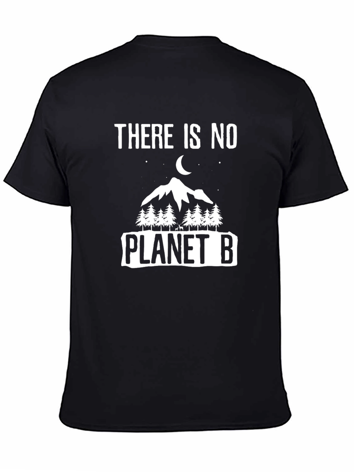 Black No Planet B Graphic Tee view 4