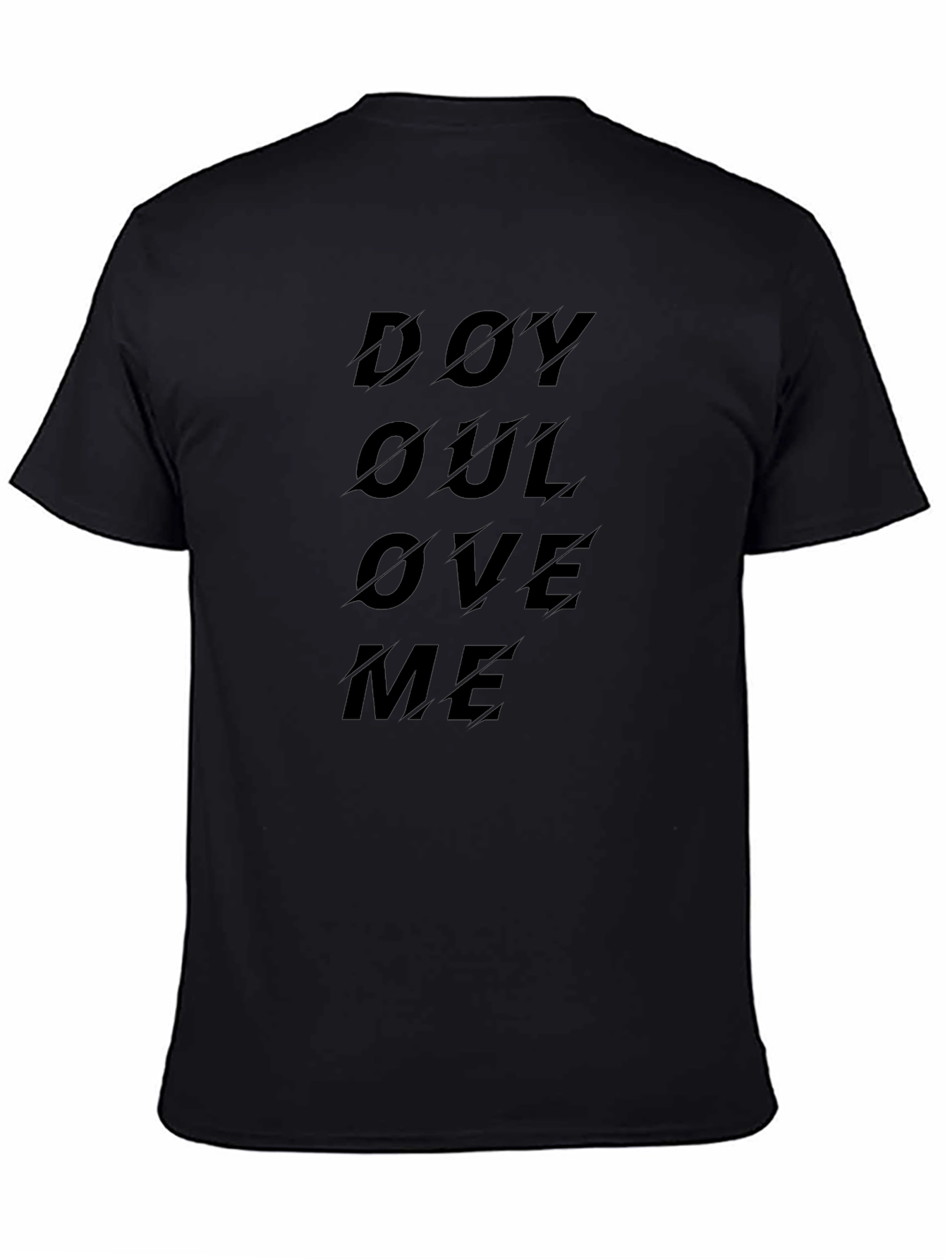 Black Do You Love Me? Graphic Tee - Black T-Shirt view 4