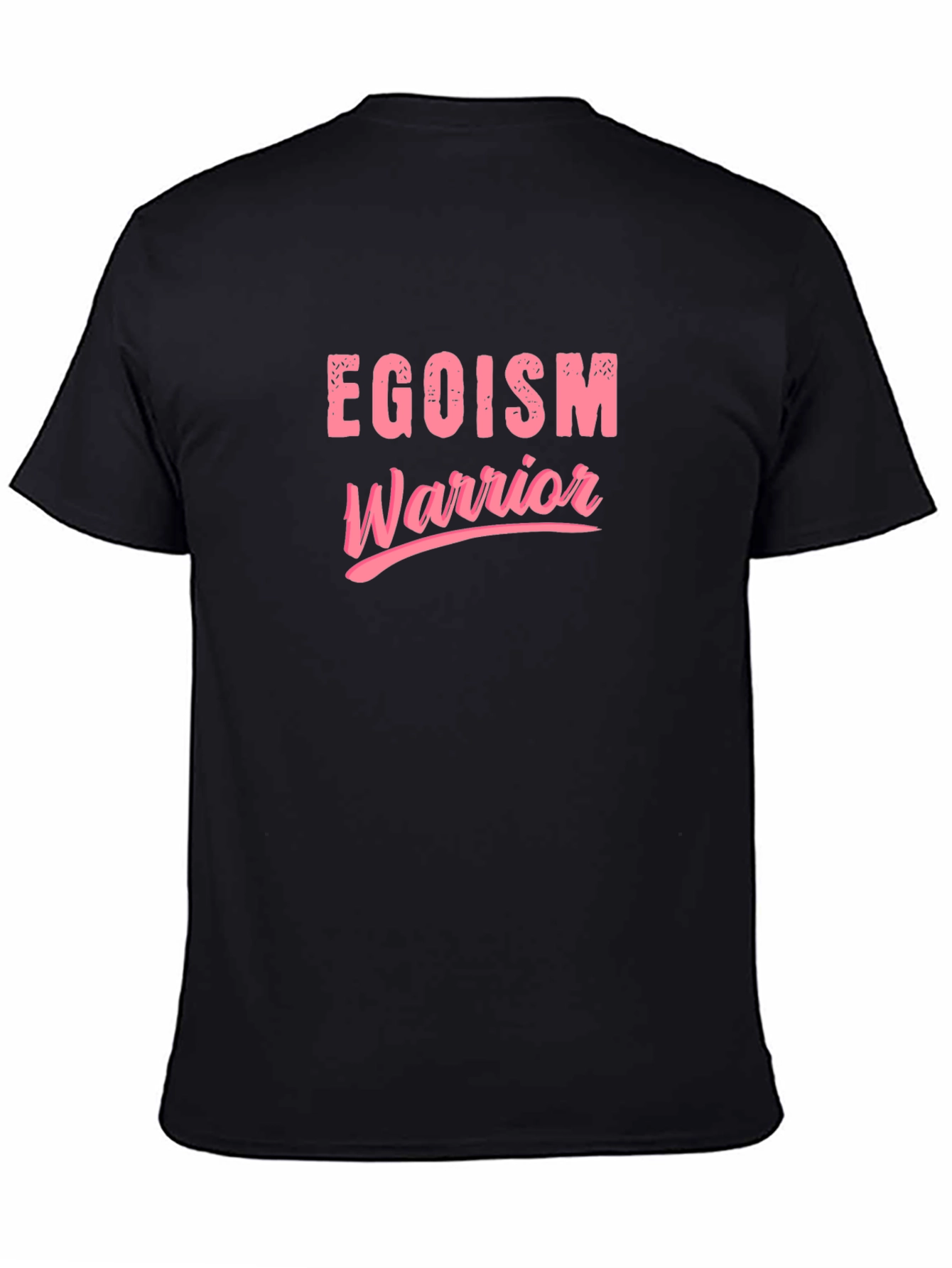 Black Egoism Warrior Graphic Tee - Black Cotton Blend view 4