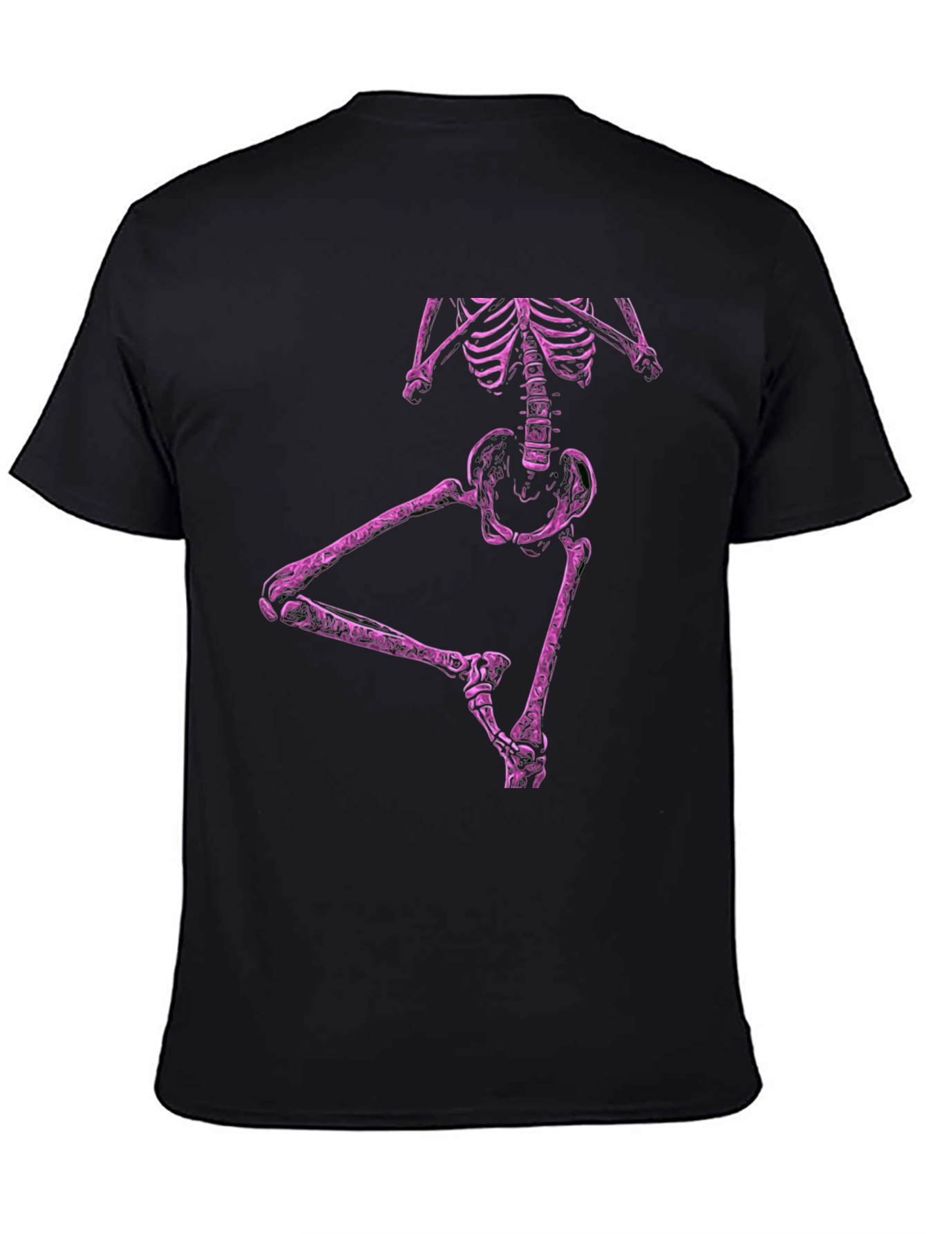 Black Skeleton Dance T-Shirt - Men's Black Tee view 4
