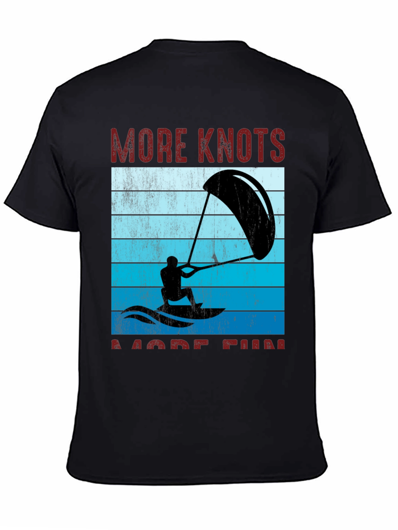 Black More Knots More Fun Watersport T-Shirt view 4