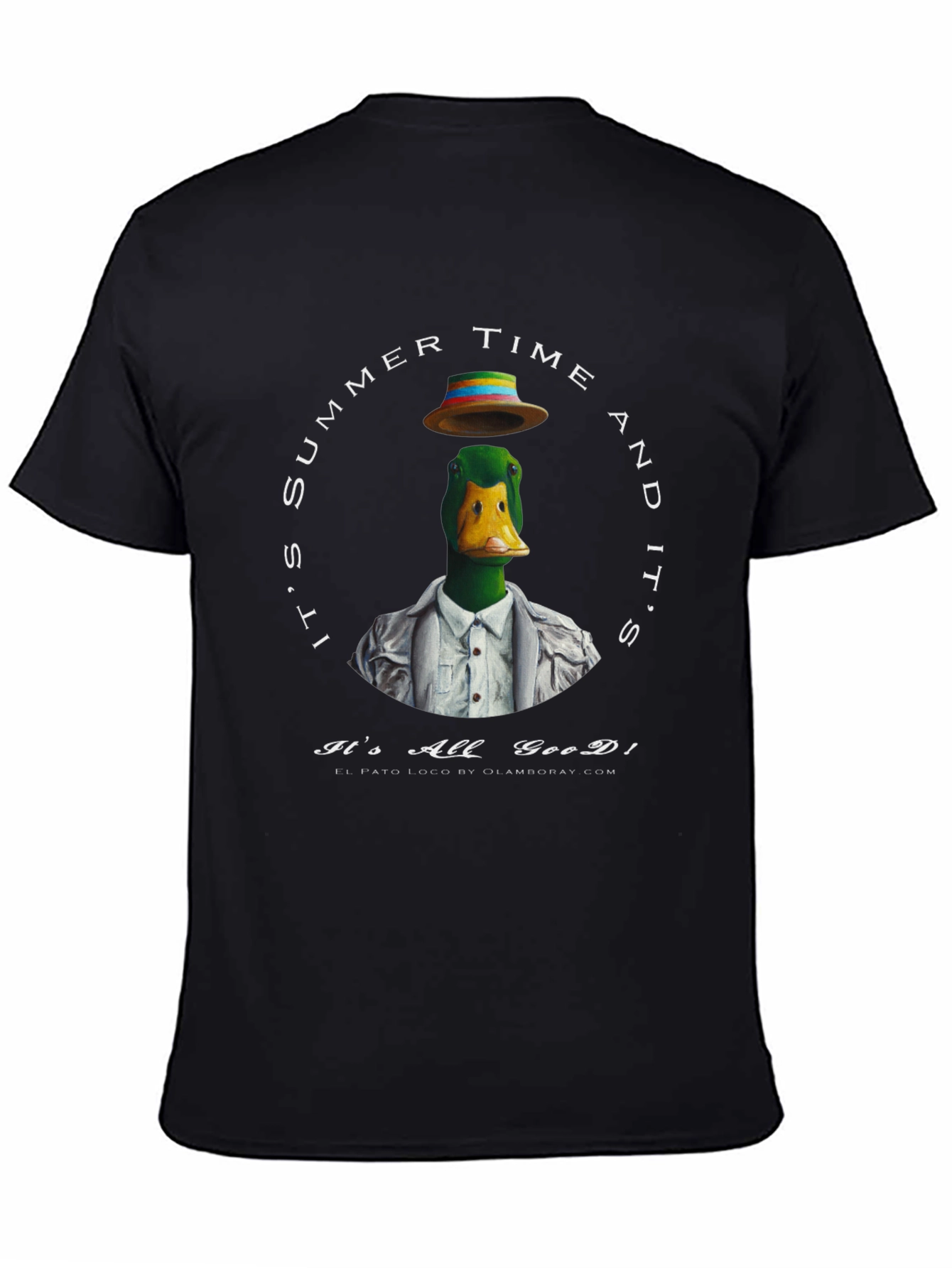 Black Summer Duck T-Shirt - It's All Good! view 4