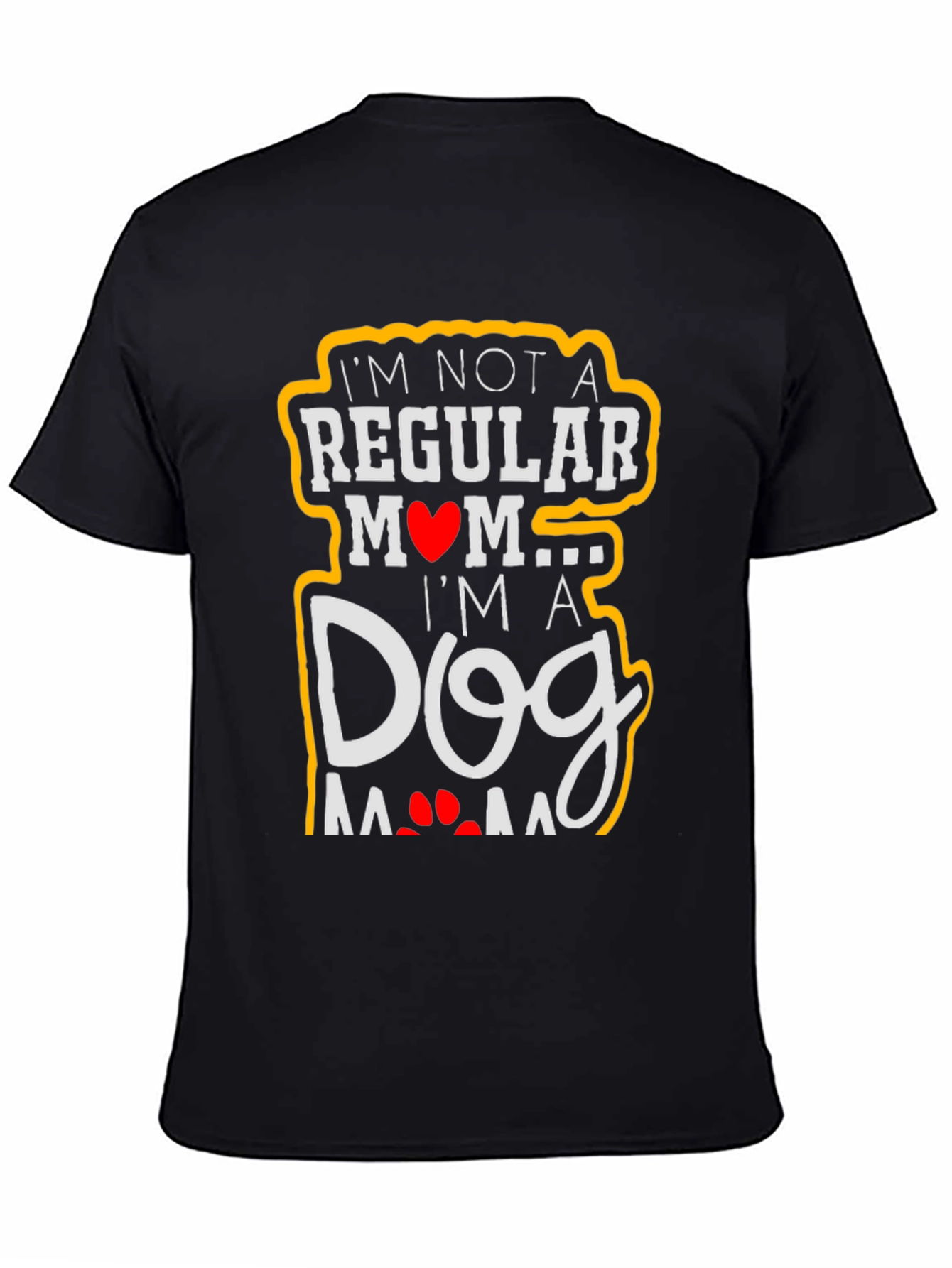 Black Dog Mom T-Shirt - Unique Graphic Tee view 4