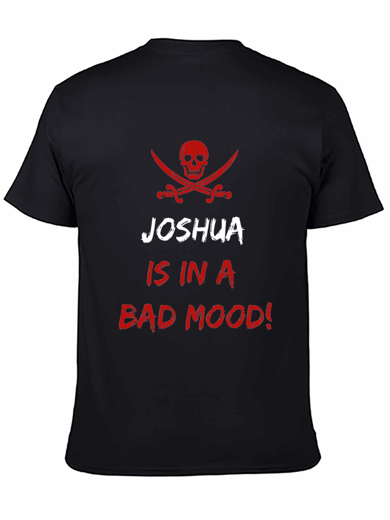 Black Joshua is in a Bad Mood! Novelty Graphic Tee view 4