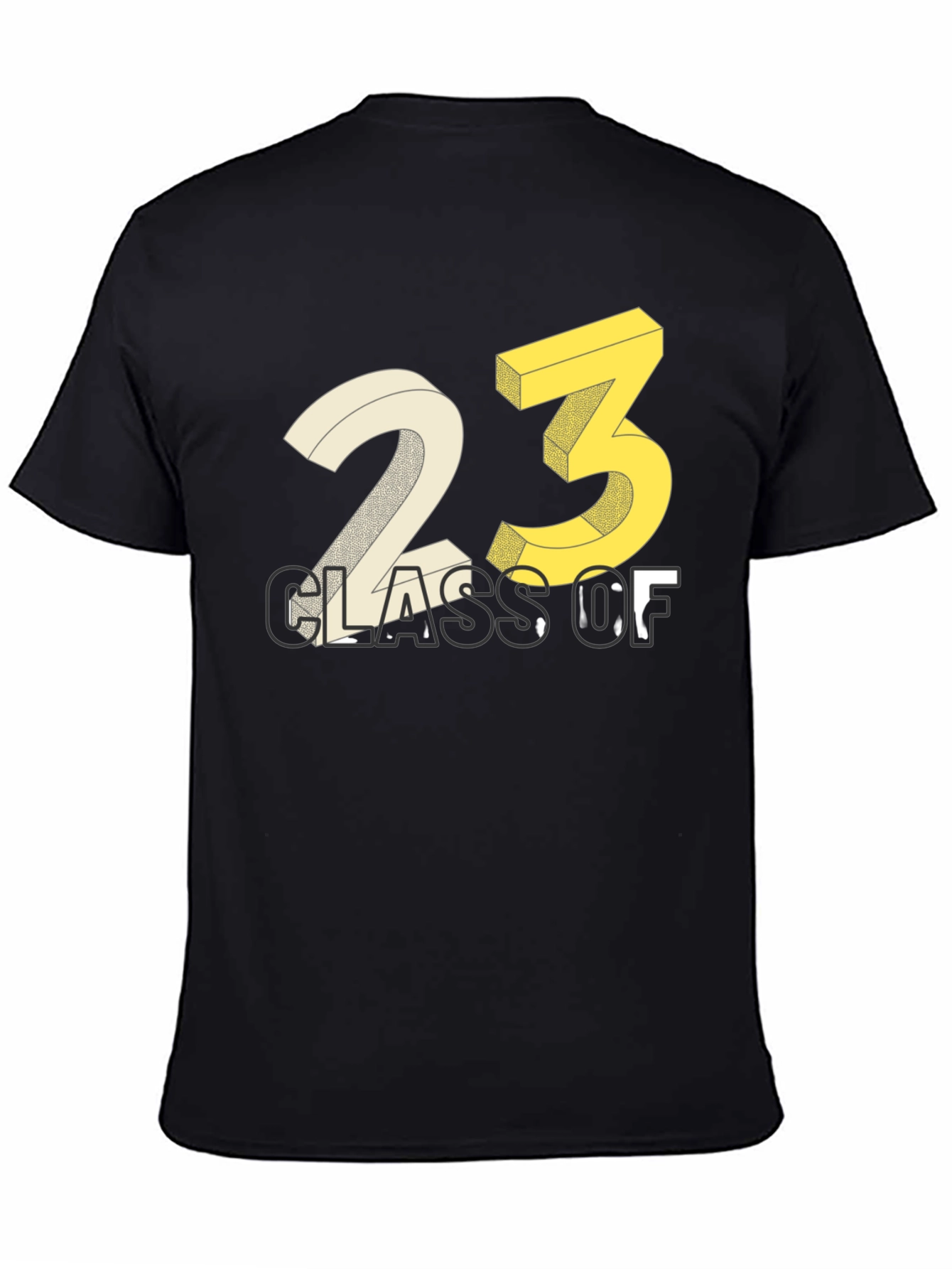 Black Class of 2023 T-Shirt - Graduation Tee view 4