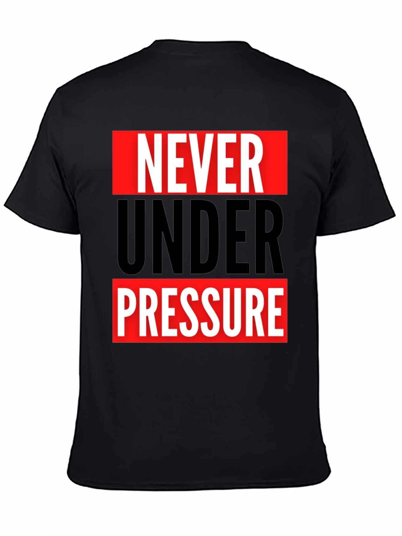 Black Never Under Pressure Graphic Tee view 4