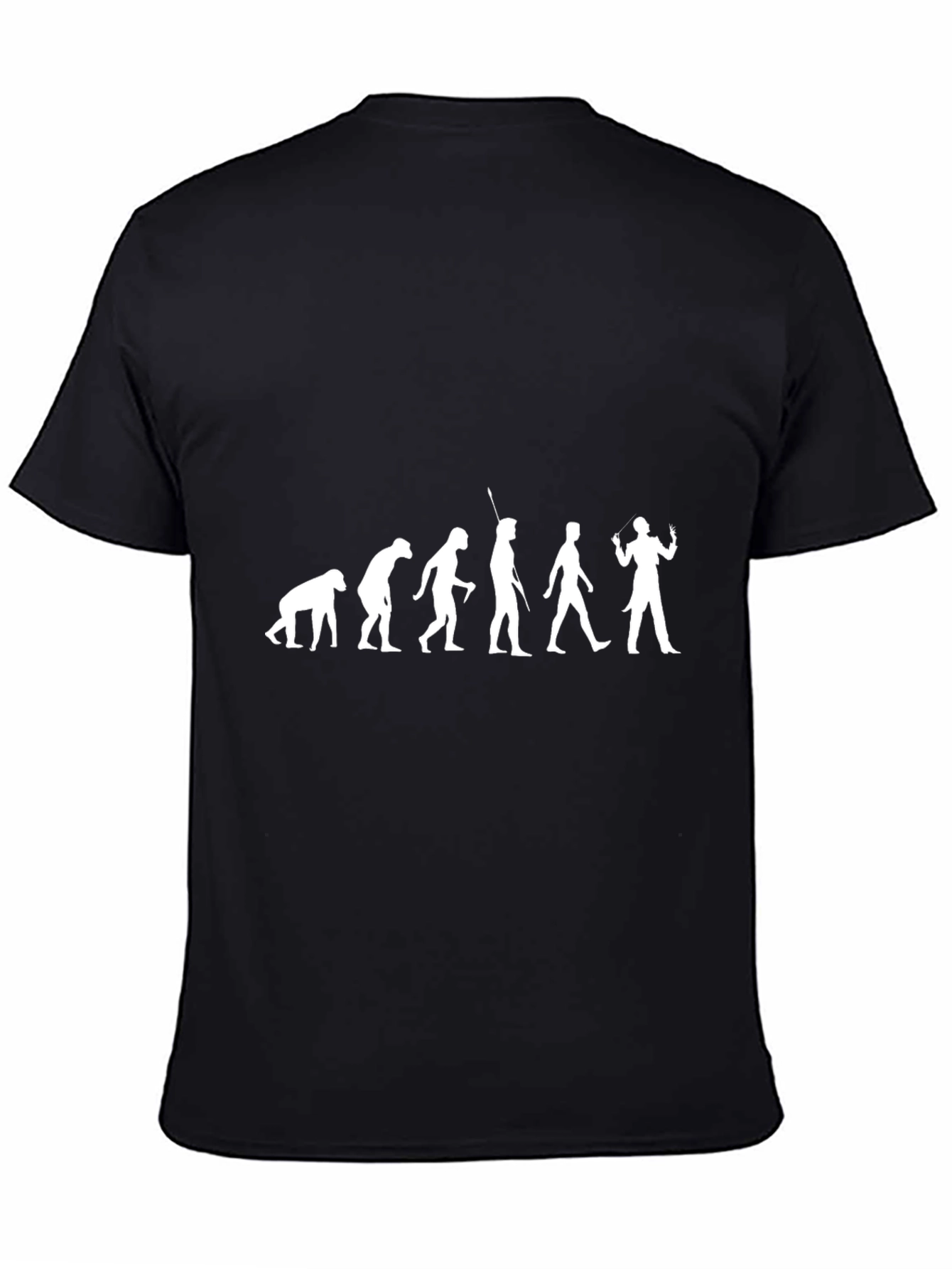 Black Evolution of Conductor Men's T-Shirt view 4