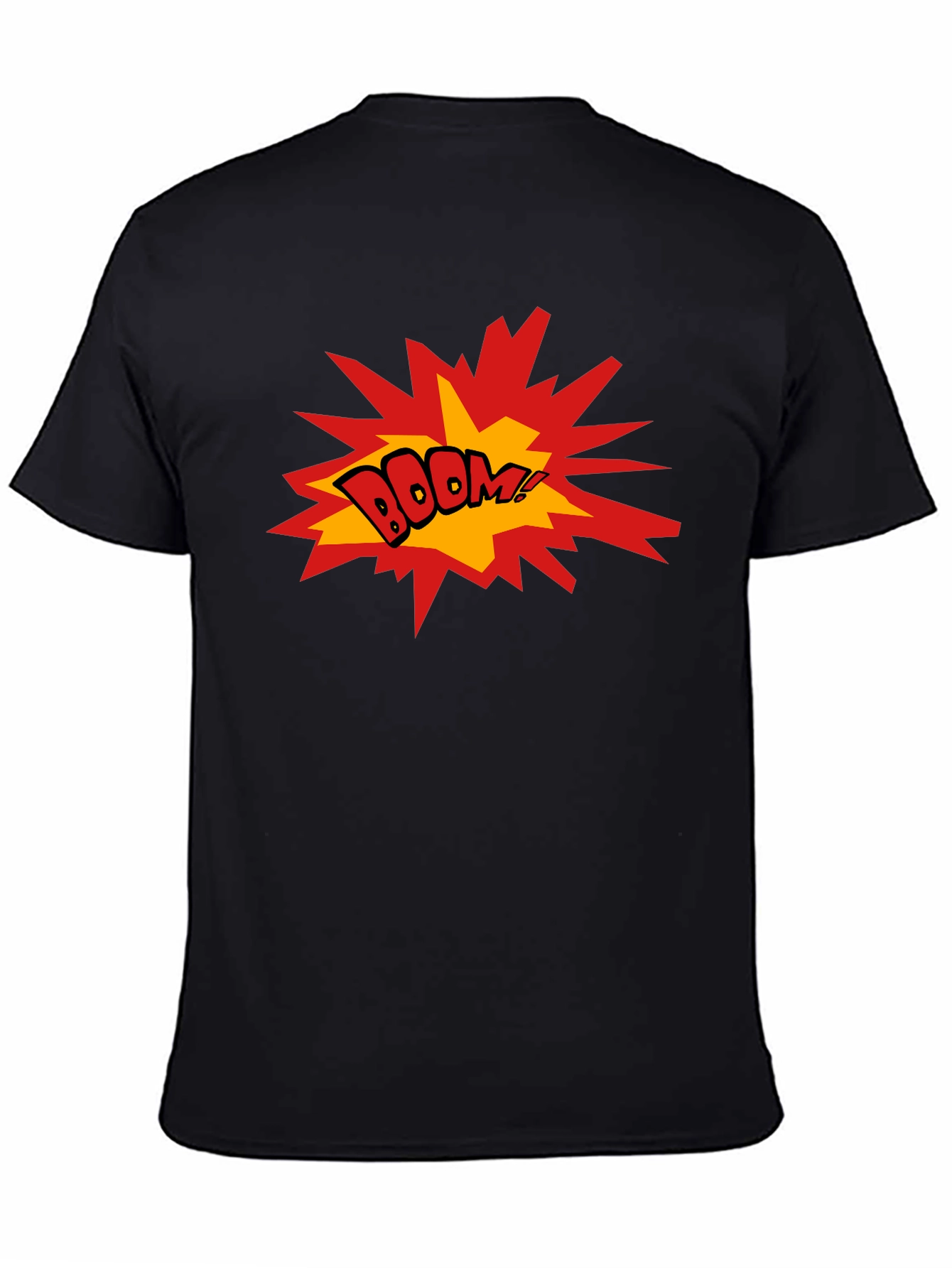 Black BOOM! Graphic Print Black T-Shirt view 4