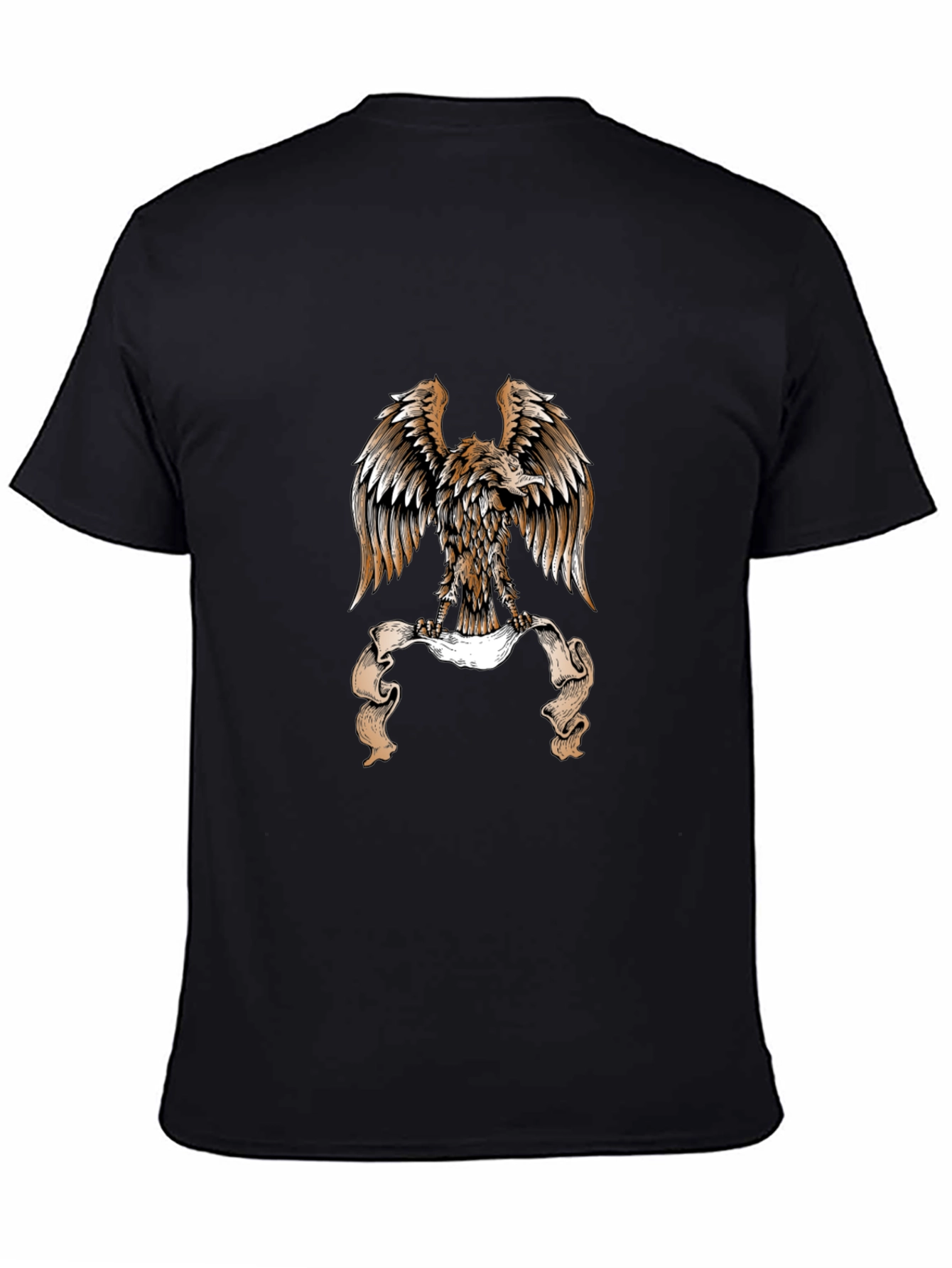Black Eagle Graphic Black T-Shirt - Bold Design view 4