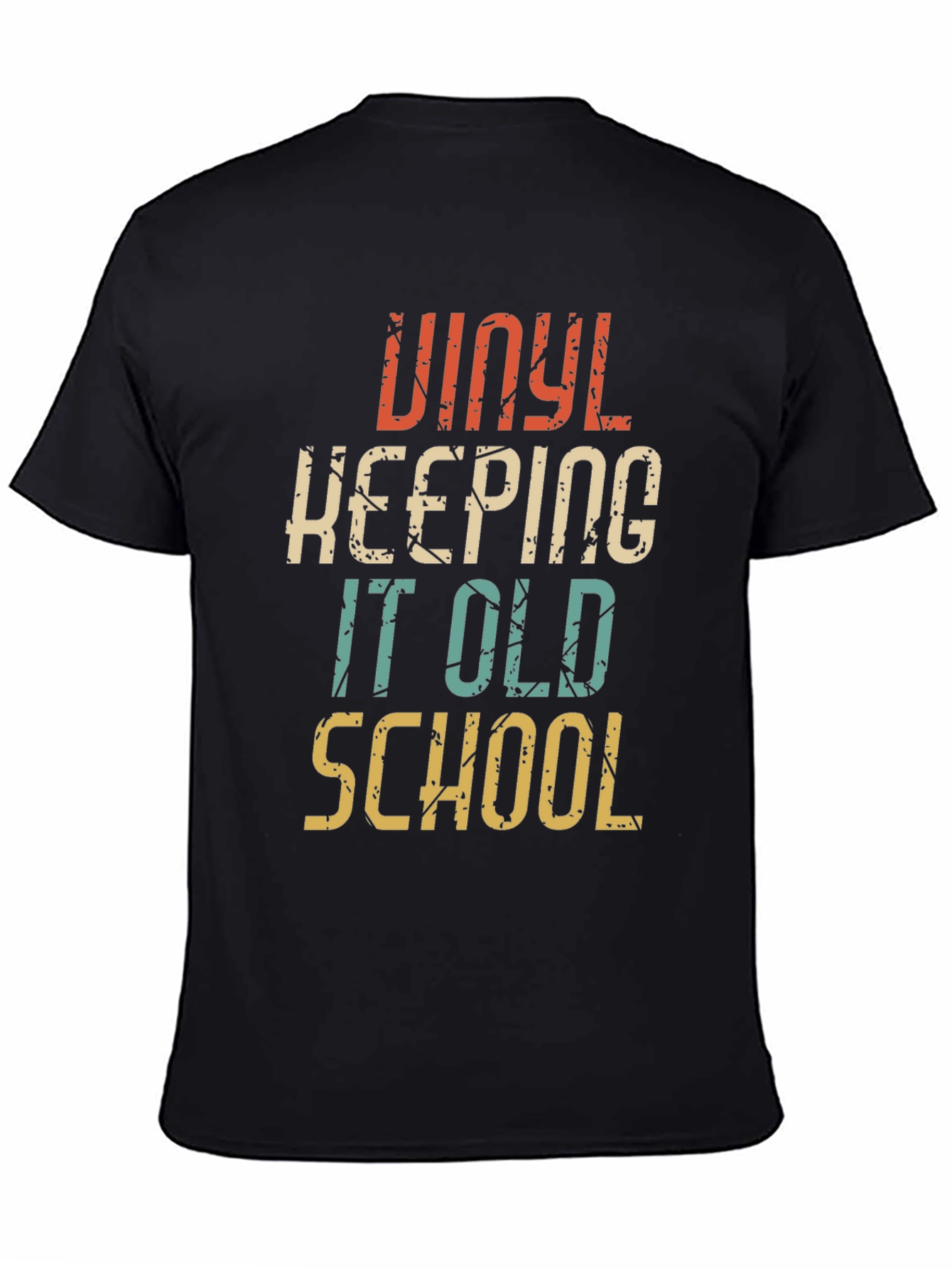 Black Vinyl Keeping It Old School T-Shirt view 4