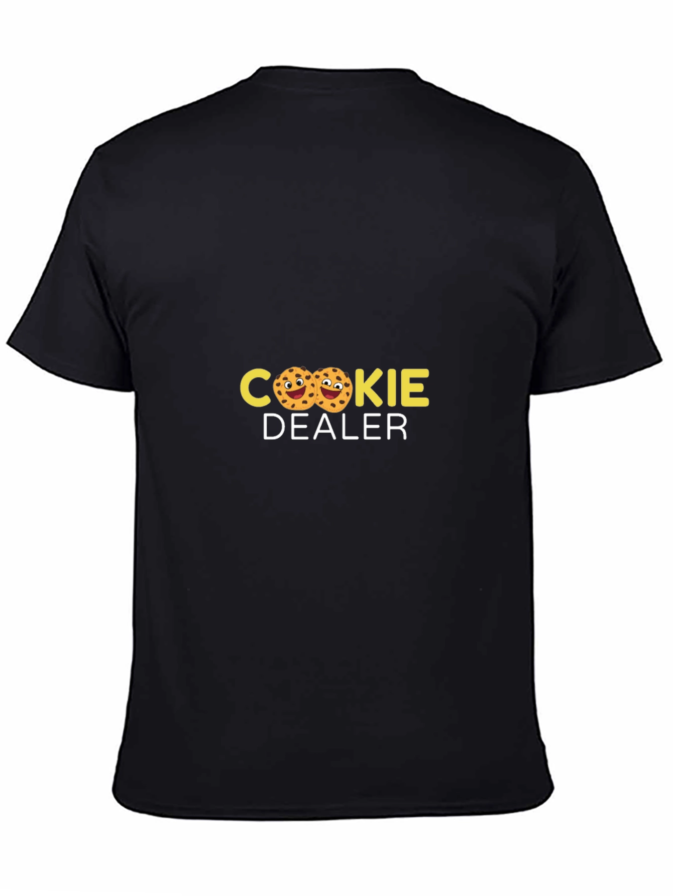Black Cookie Dealer T-Shirt - Funny Treat Design view 4