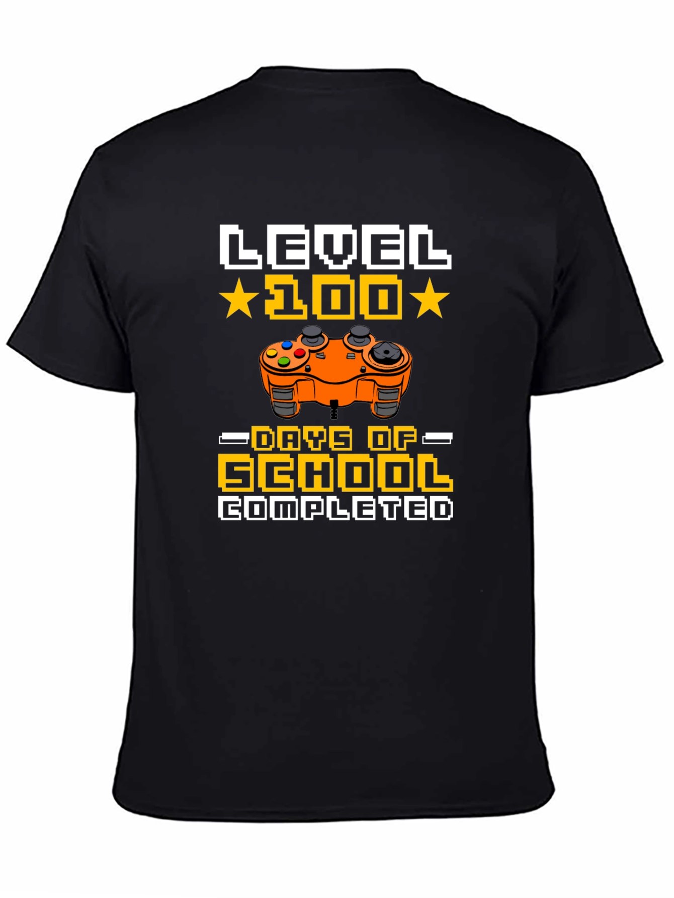 Level 100 Days of School Completed Gamer T-Shirt - 4