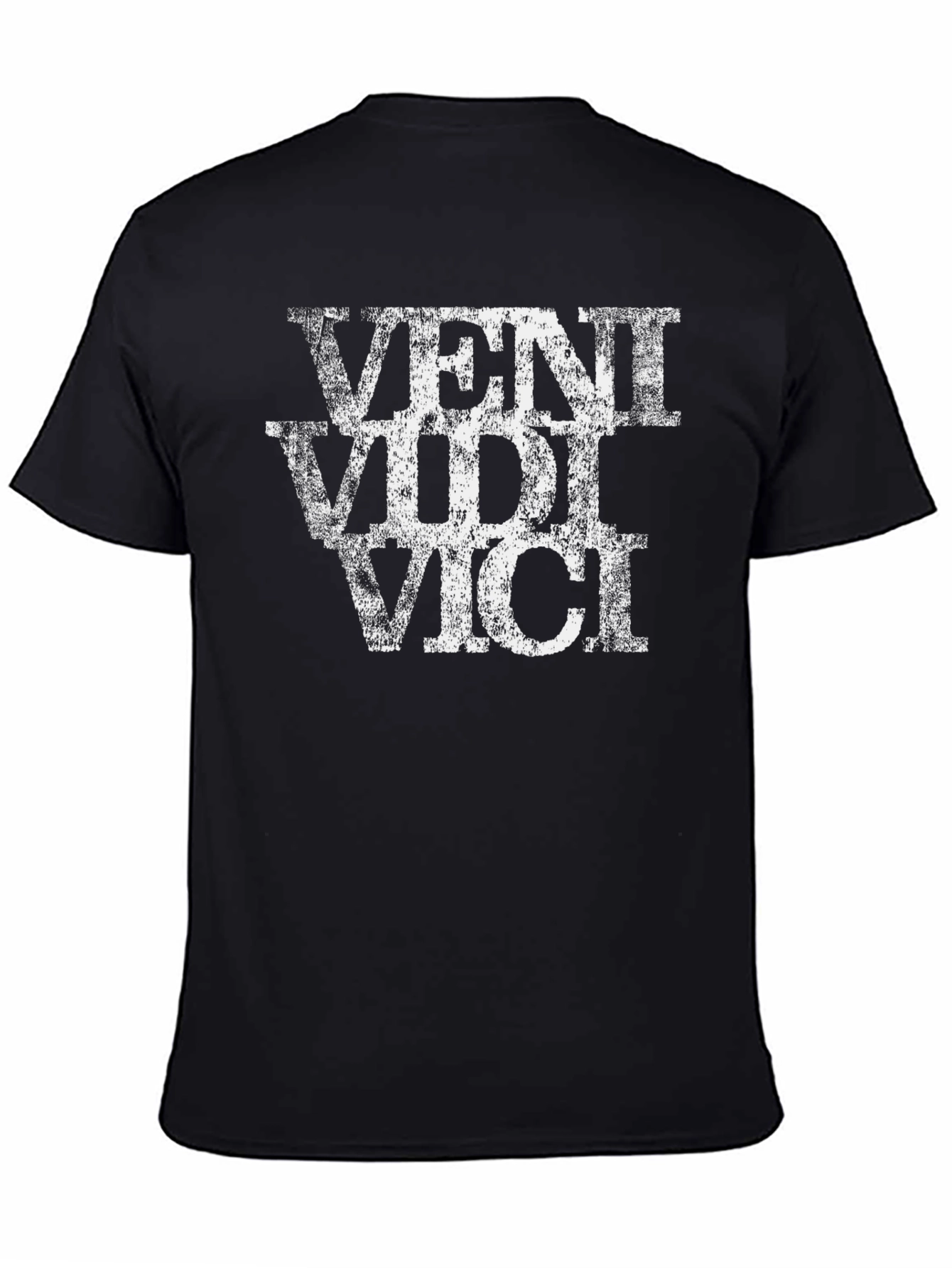 Black Veni Vidi Vici T-Shirt - Black view 4