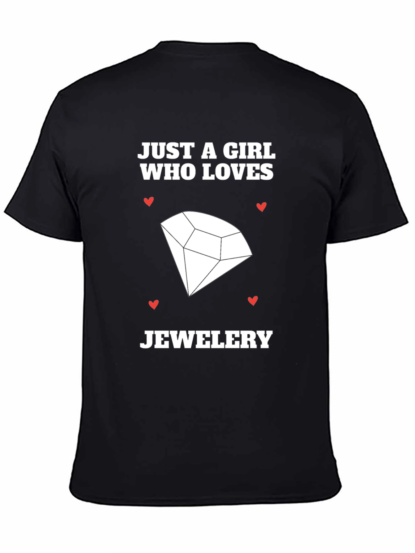 Black Girl Who Loves Jewelry T-Shirt view 4