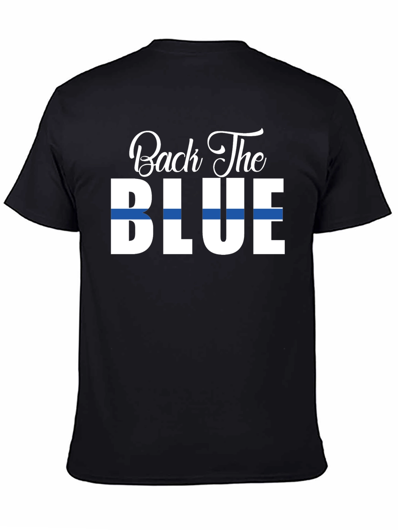 Black Back The Blue Graphic T-Shirt view 4