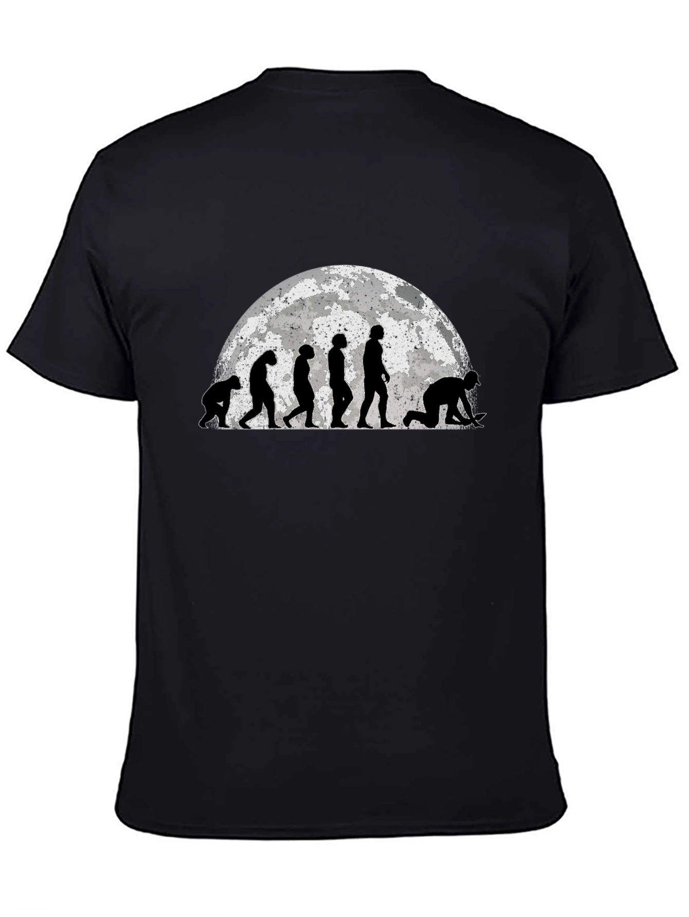 Black Evolution to Digger Black T-Shirt Funny Gift Idea view 4