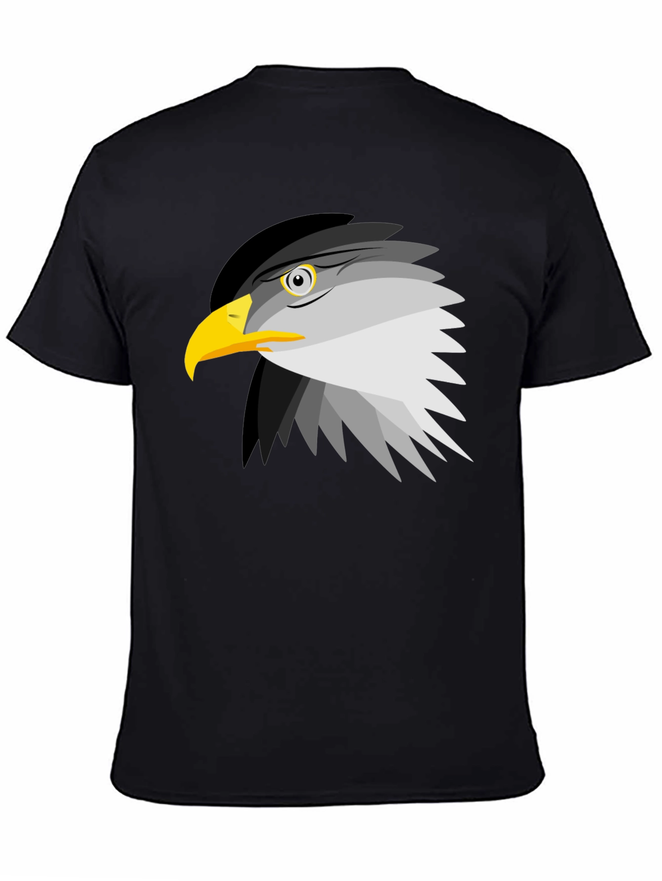 Black Eagle Graphic Tee - Black Cotton Blend view 4