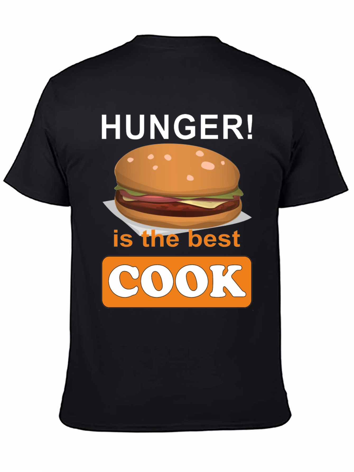 Black Hunger is the Best Cook T-Shirt - Foodie Apparel view 4
