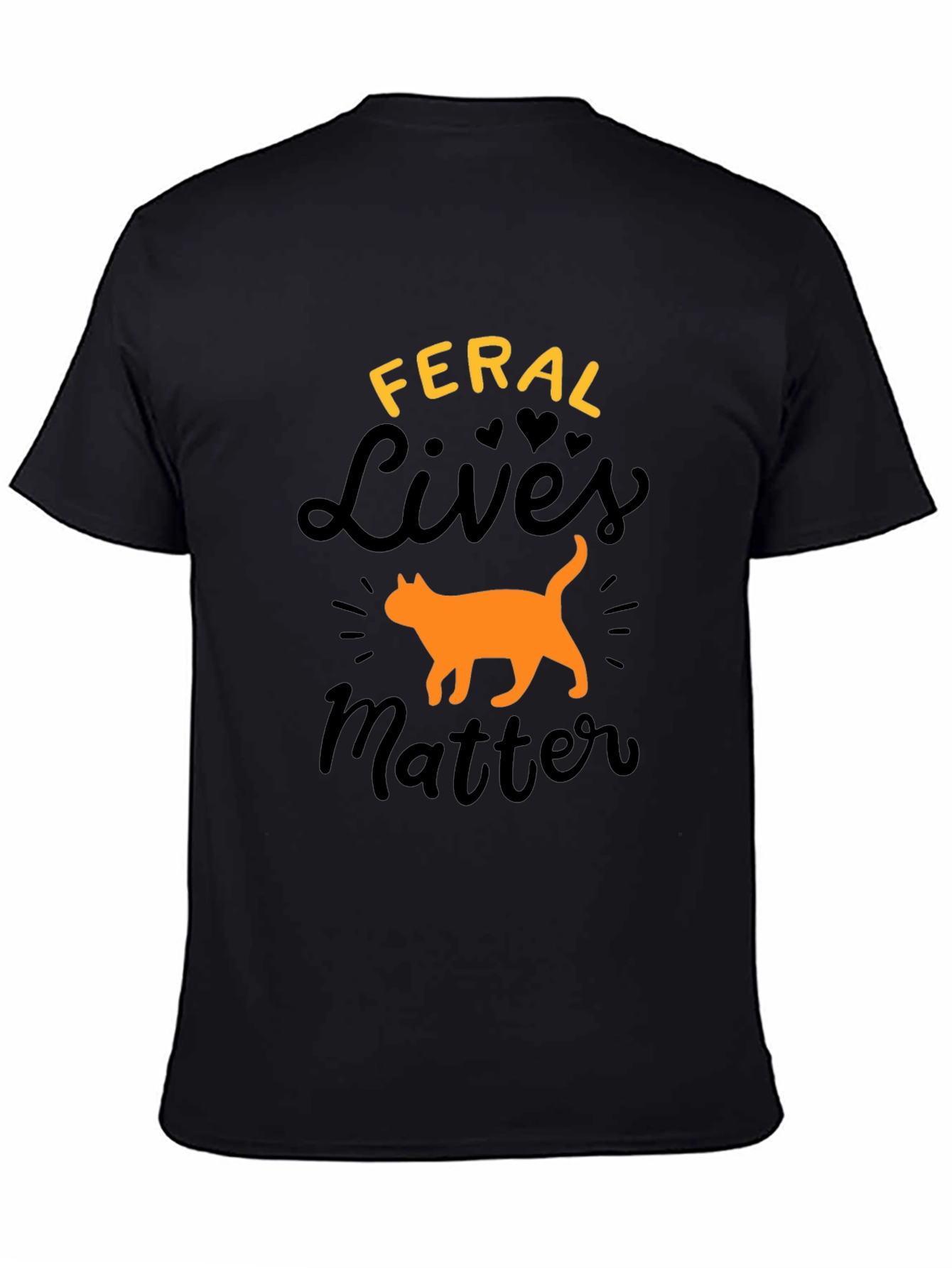 Black Feral Lives Matter Graphic Tee view 4