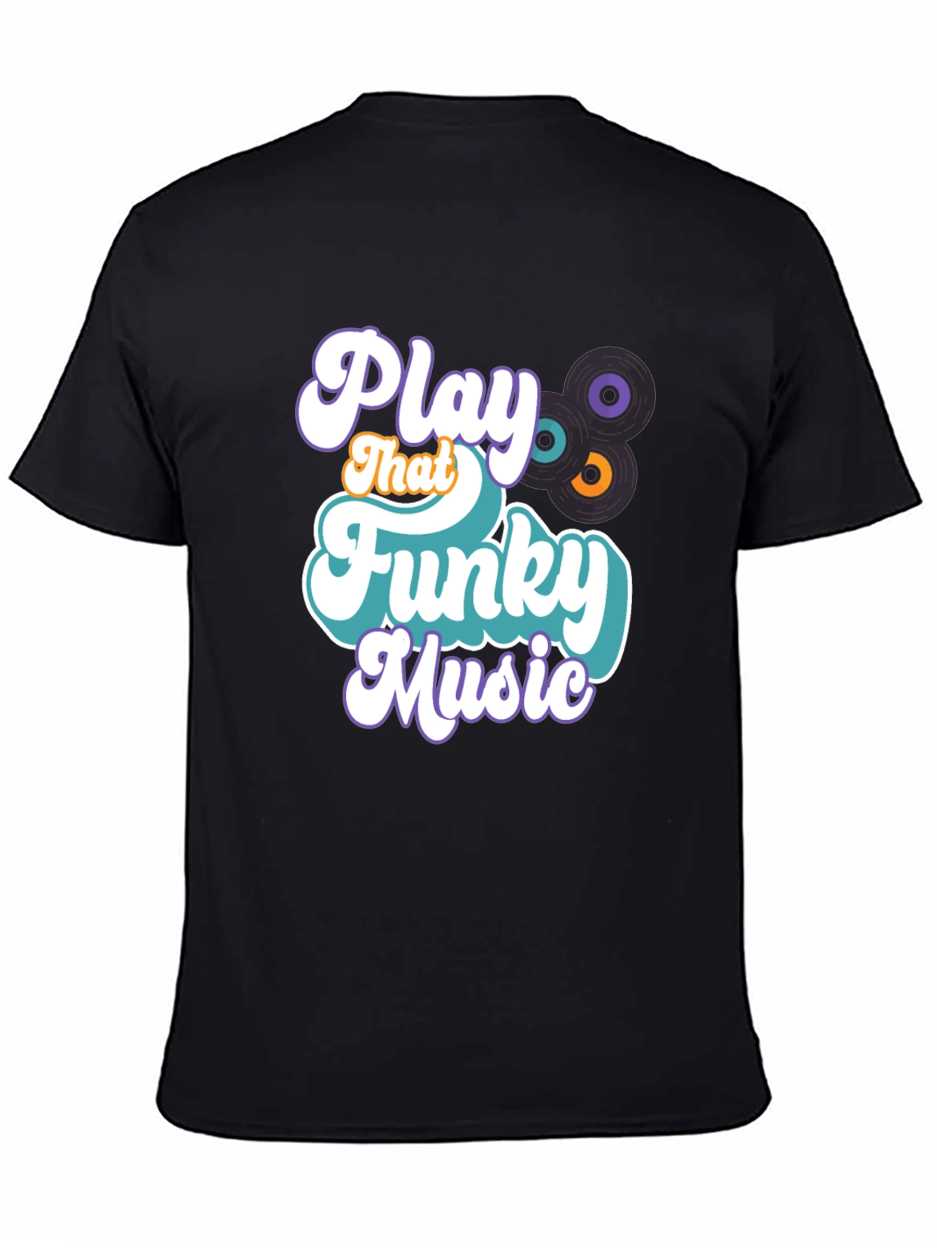 Black Play That Funky Music Graphic Tee view 4