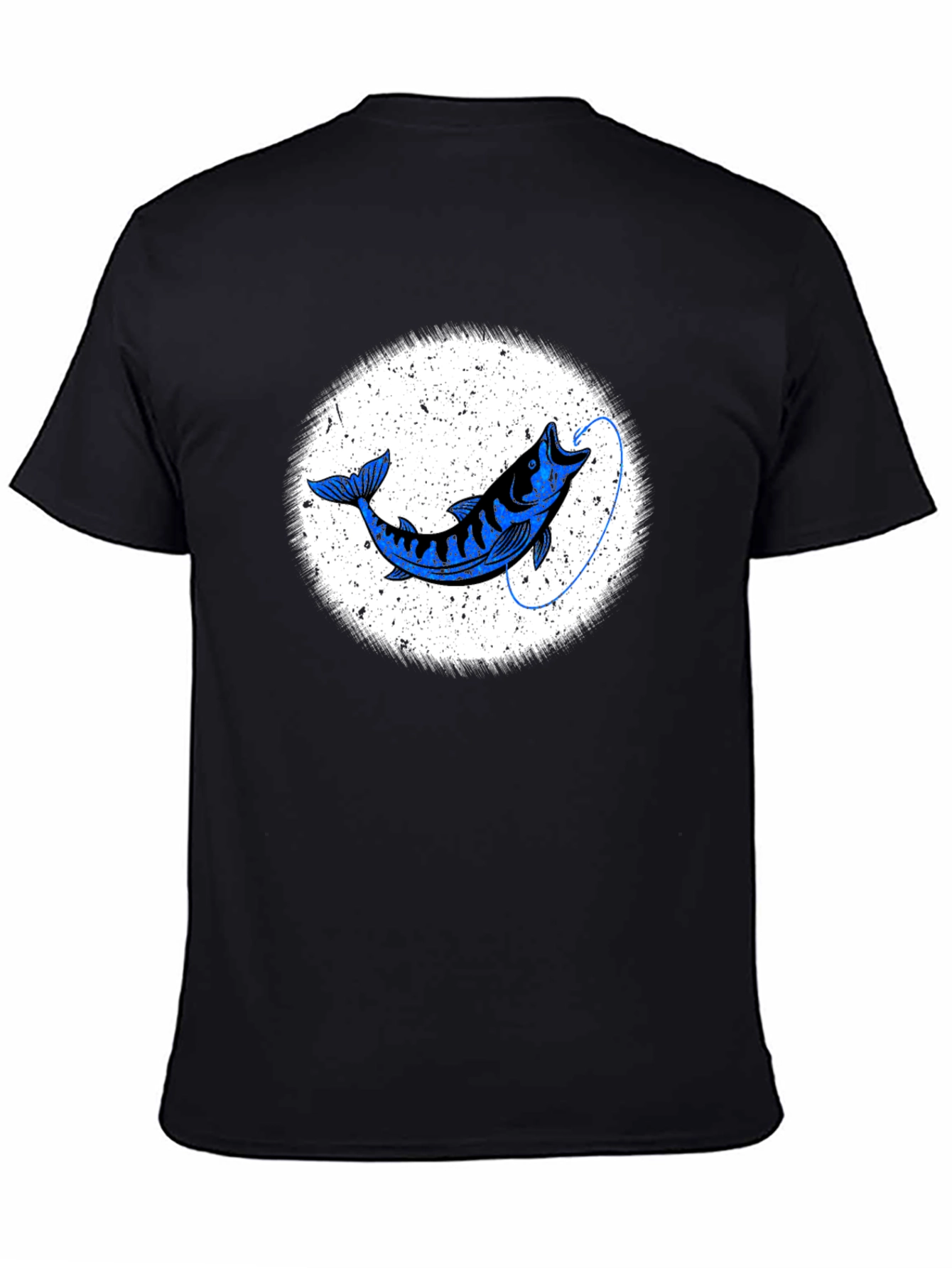 Black Bass Fishing T-Shirt - Unique Graphic Tee view 4