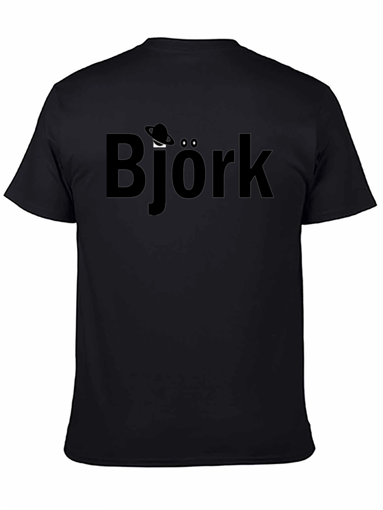 Black Bjork Graphic T-Shirt - Black Cotton Blend view 4