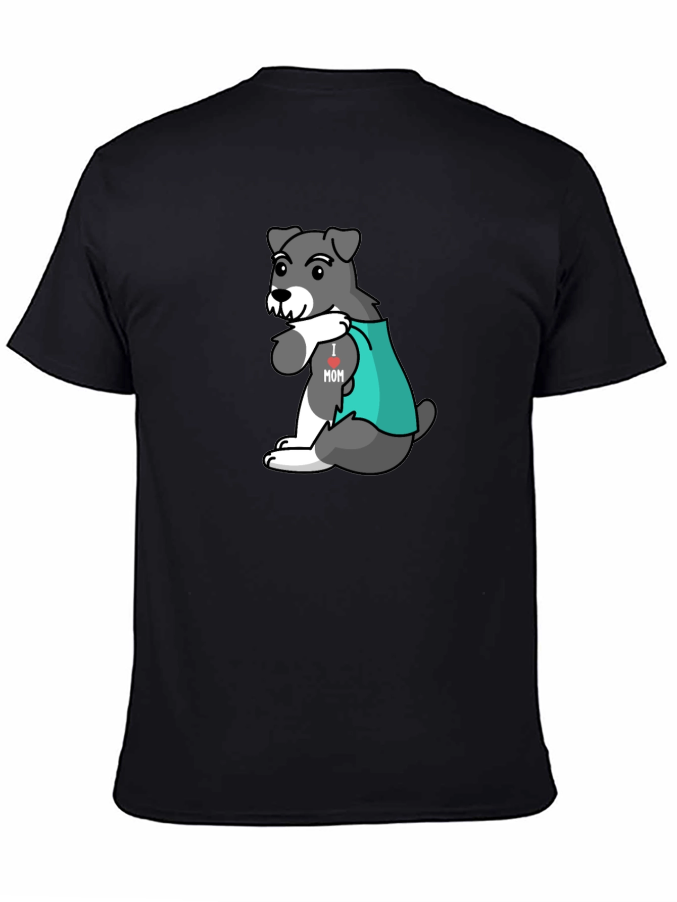 Dog 'I heart Mom' Graphic Tee - Black - 4