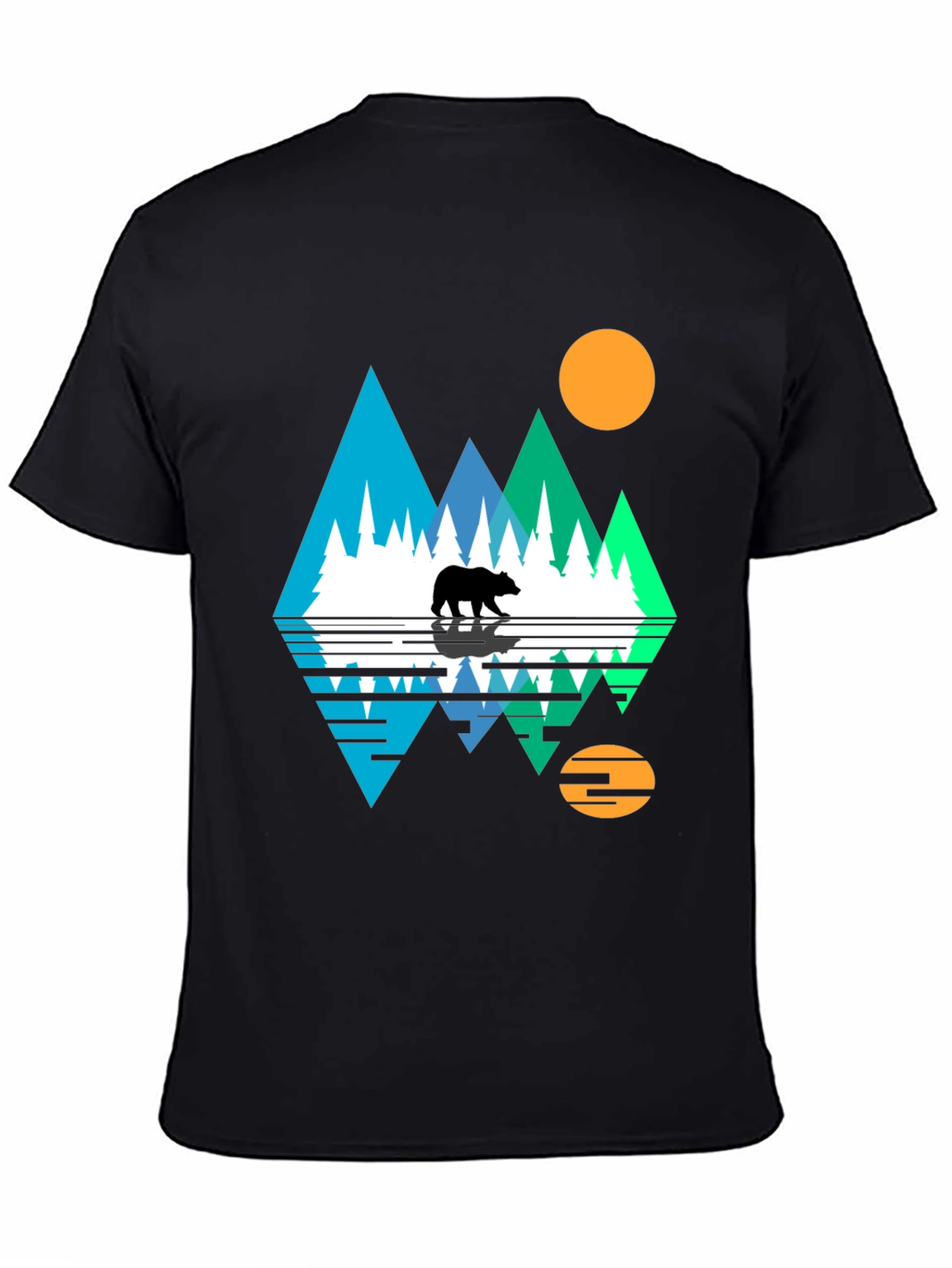 Black Bear Mountain Graphic T-Shirt view 4
