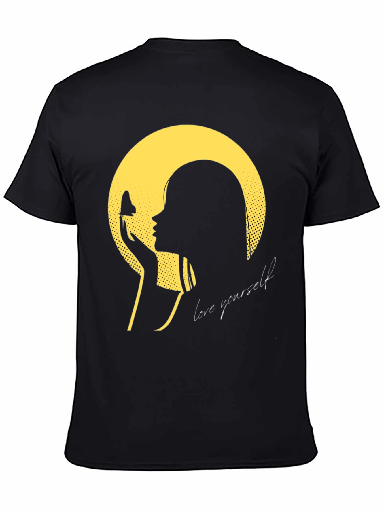 Black Love Yourself Graphic Tee - Black T-Shirt view 4