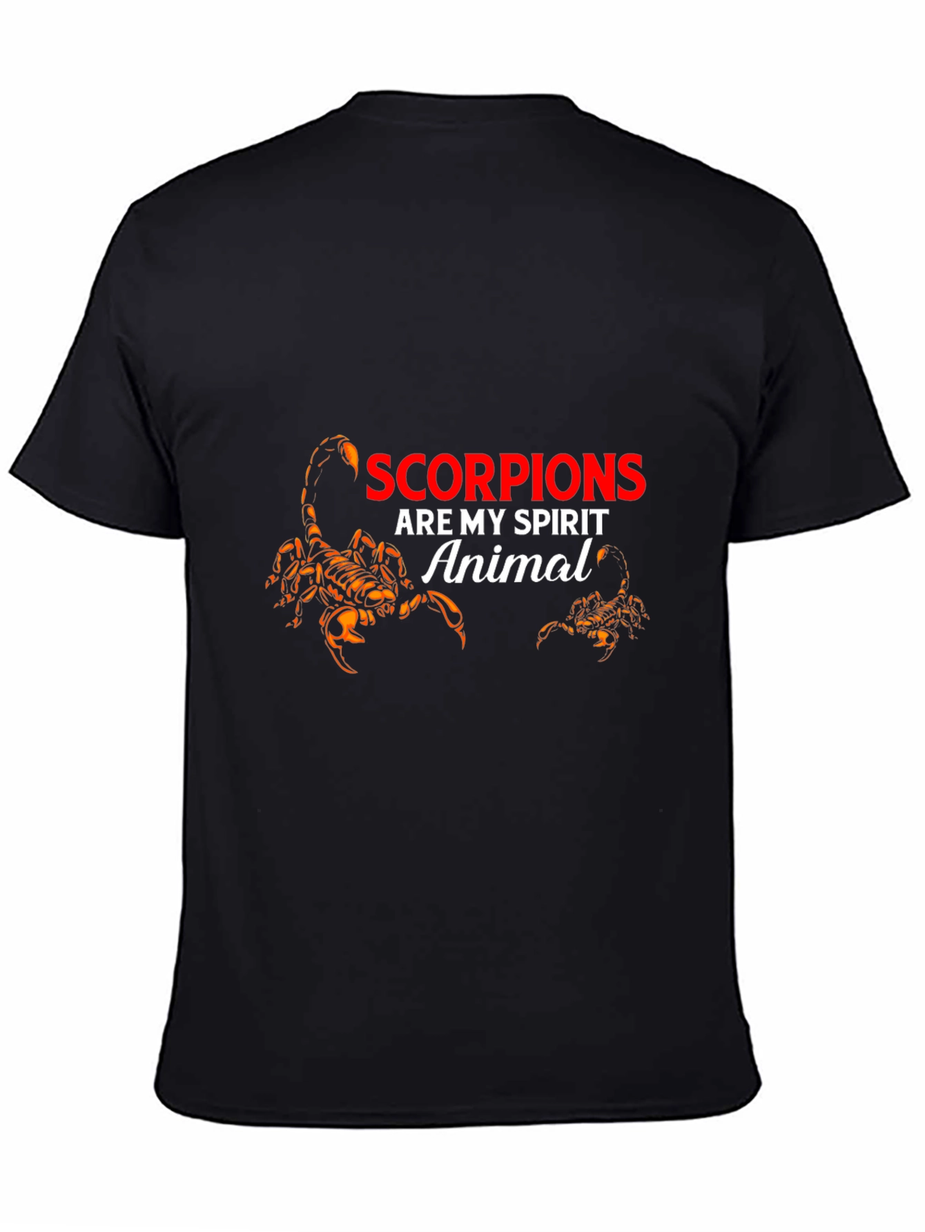 Scorpion Spirit Animal Graphic T-Shirt - Black - 4