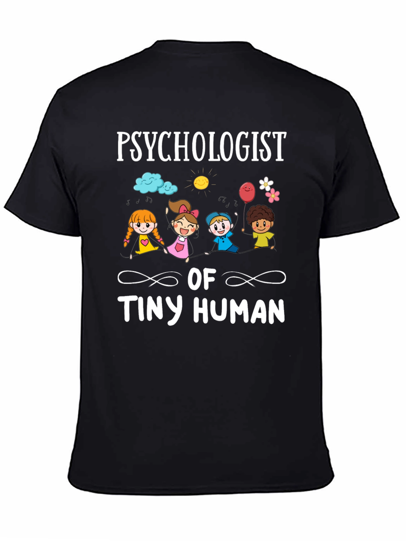 Black Psychologist of Tiny Human T-Shirt view 4