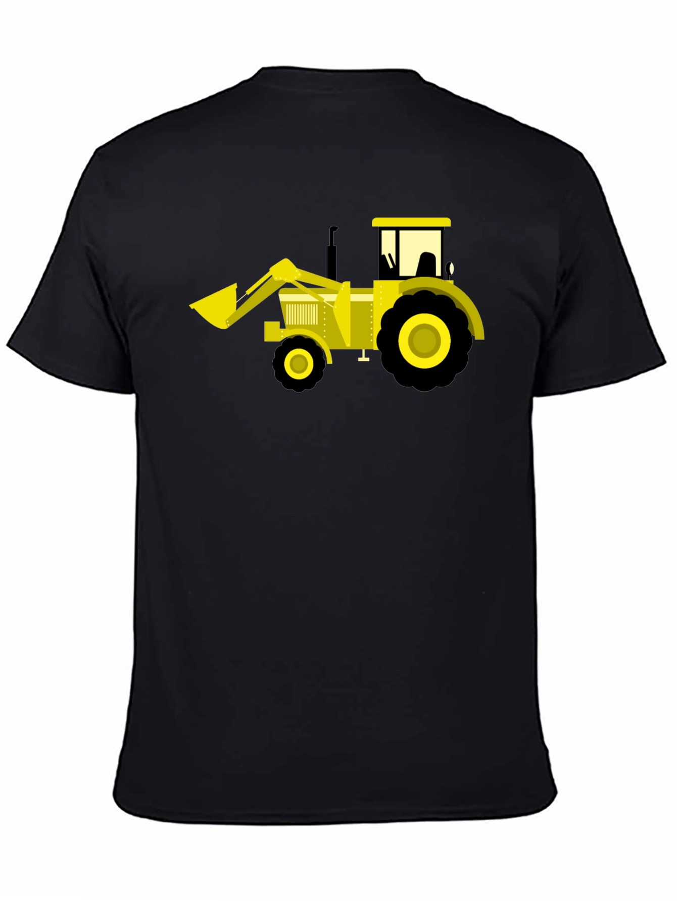 Black Black Tractor Graphic Tee - Fun & Unique view 4