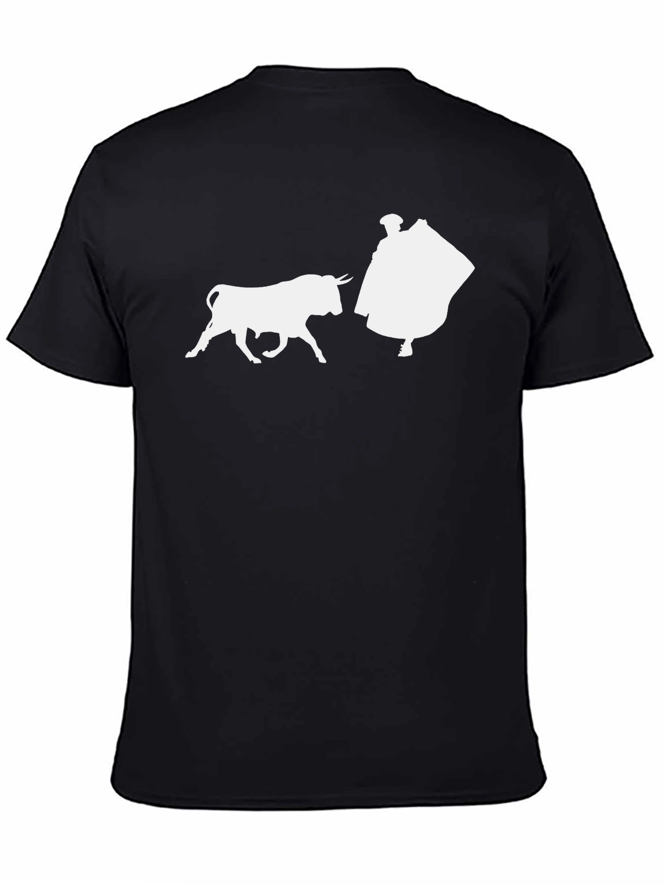 Black Bullfight Graphic Tee - Stylish Black T-Shirt view 4