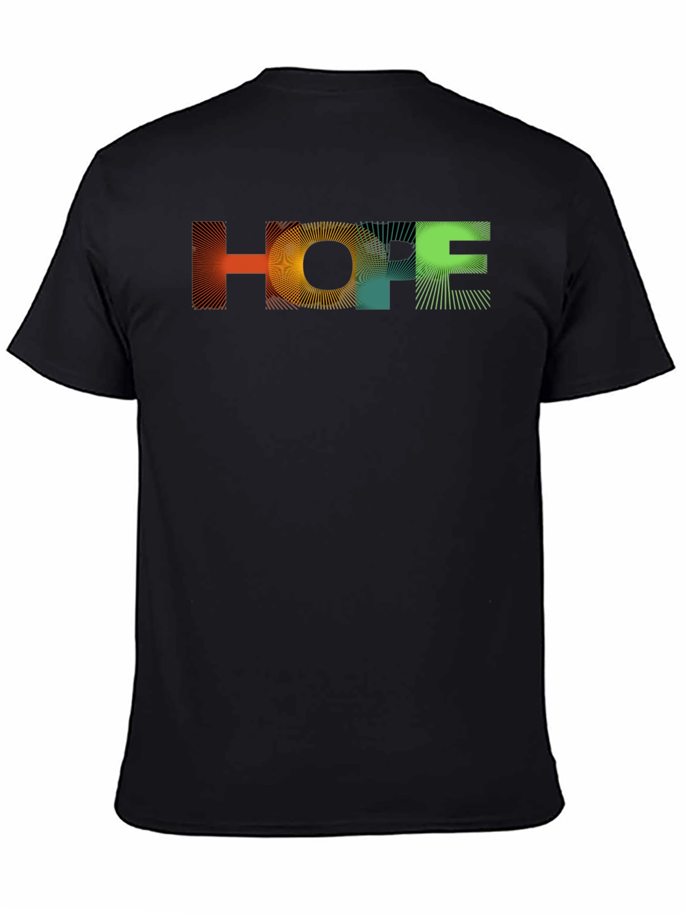 Black HOPE Graphic Print Black T-Shirt view 4