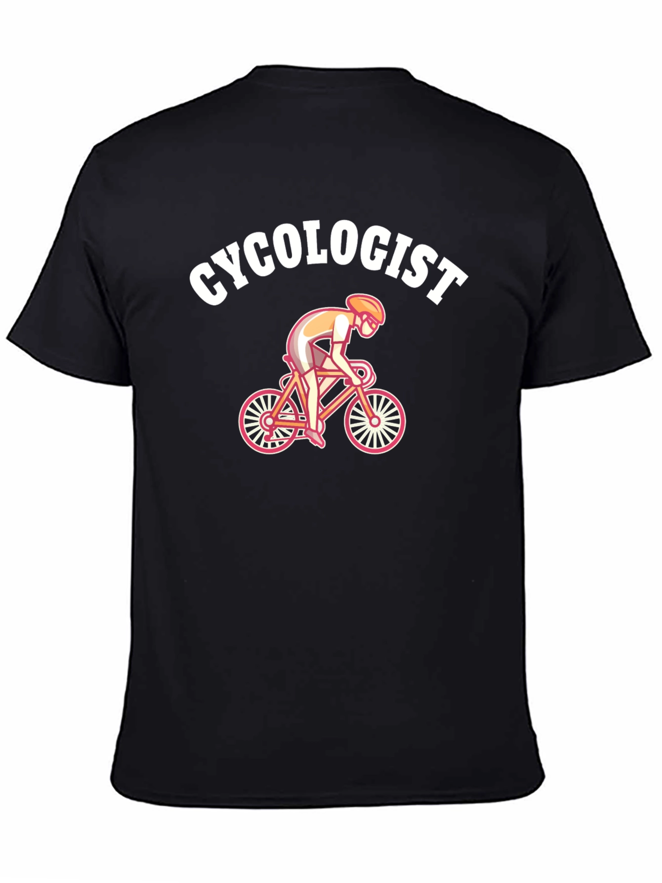 Black Cyclogist Graphic Tee - Cycling Enthusiast view 4