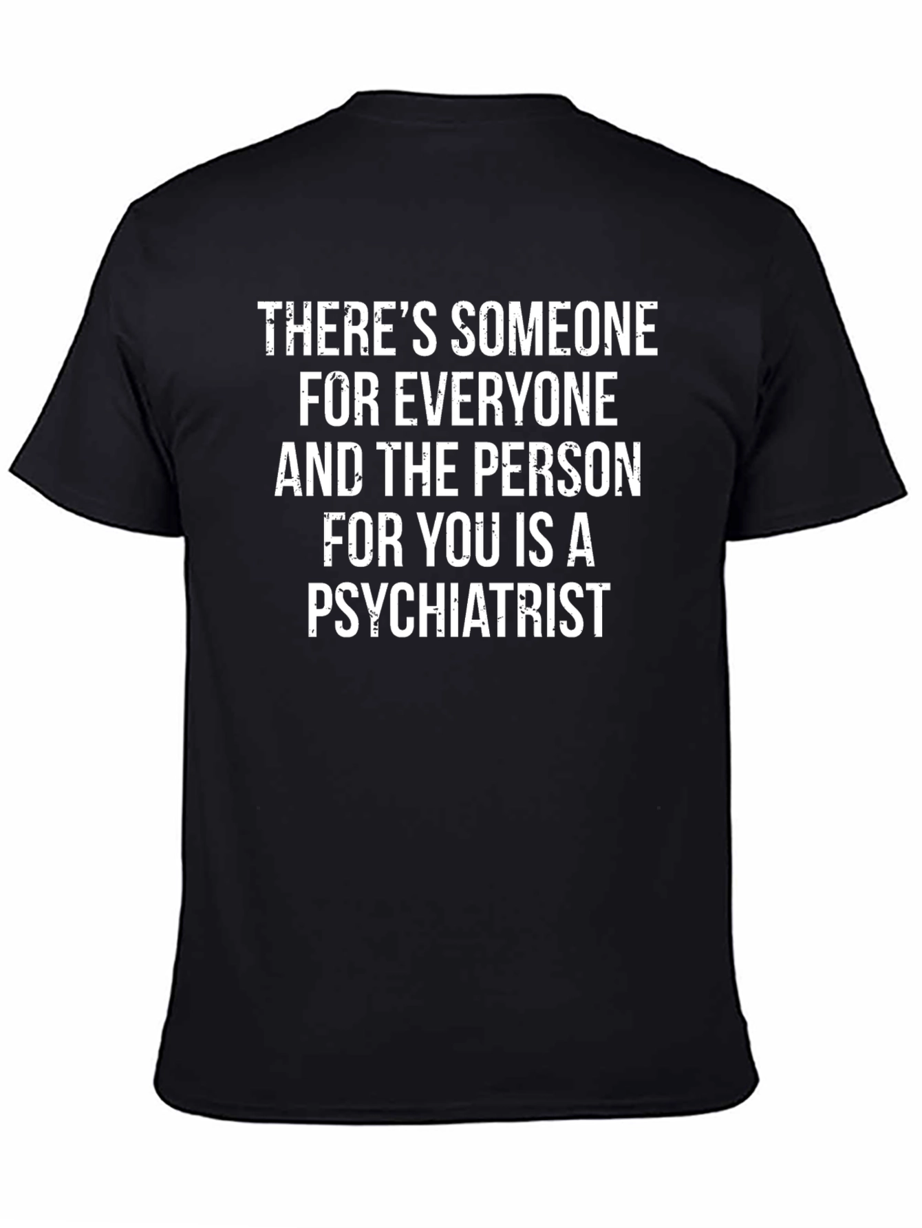 Psychiatrist Humor Black T-Shirt Funny Mental Health Tee - 4
