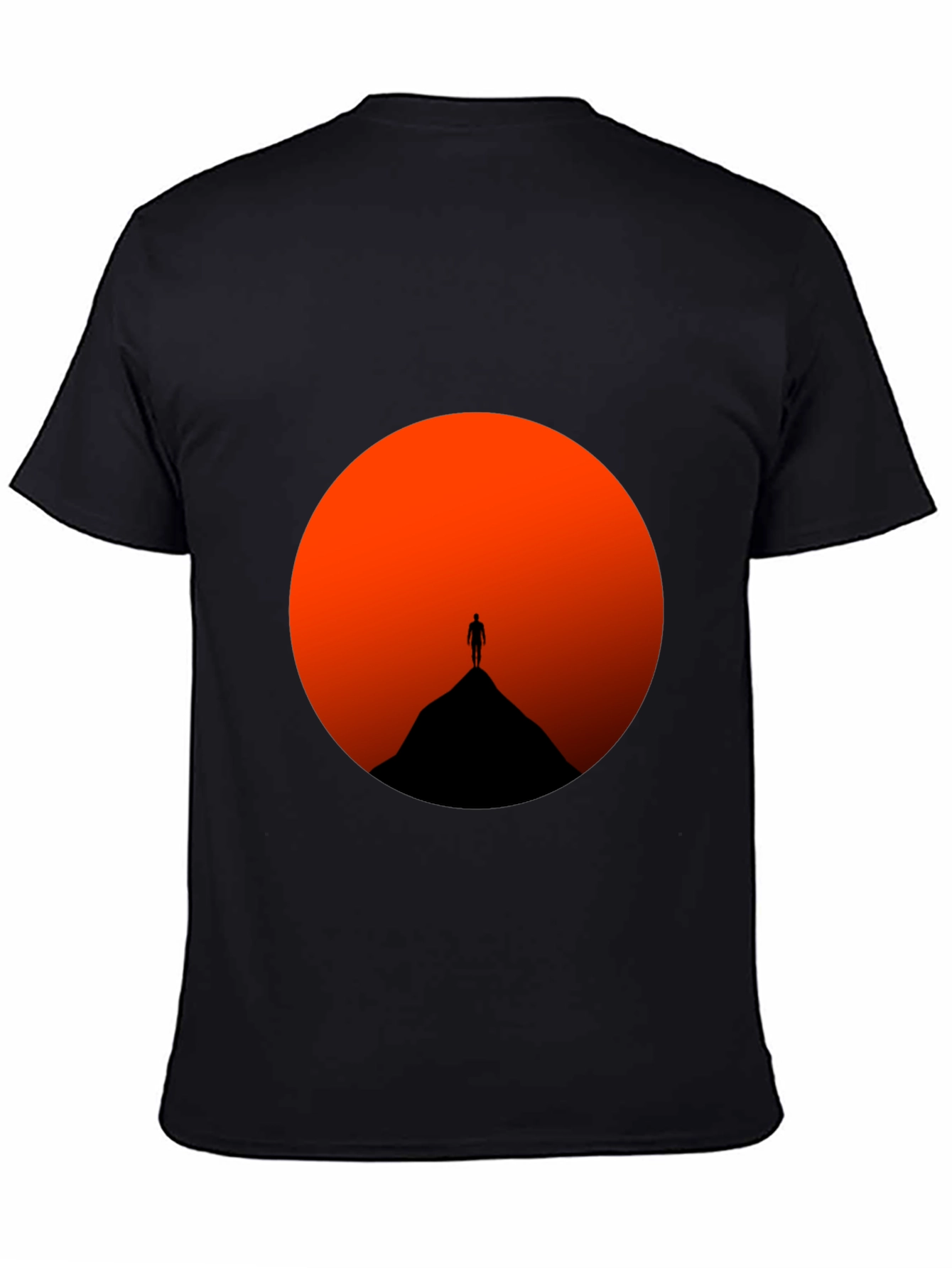 Black Sunset Silhouette T-Shirt - Mens Graphic Tee view 4