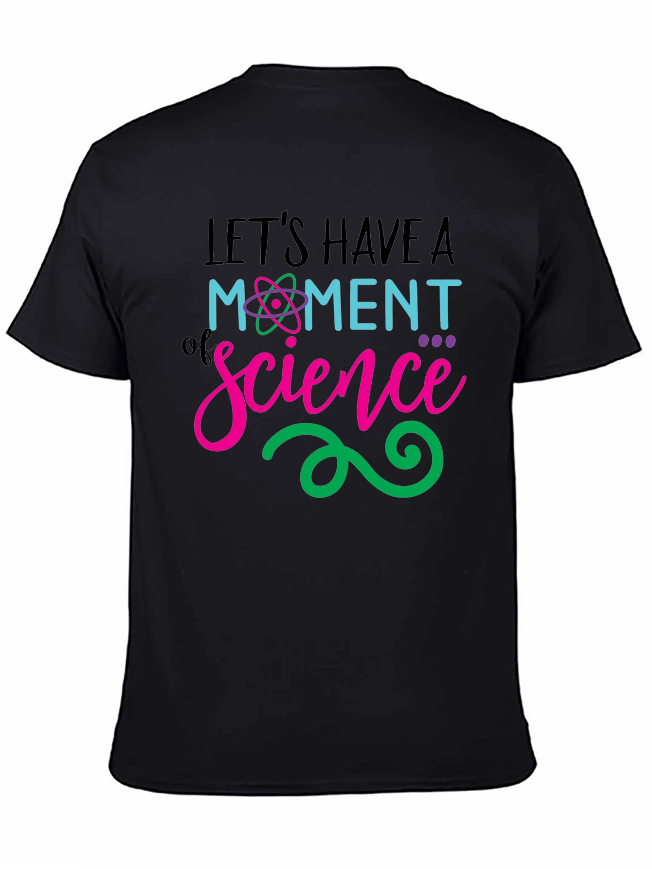 Black Science Moment T-Shirt - Black Cotton Blend view 4