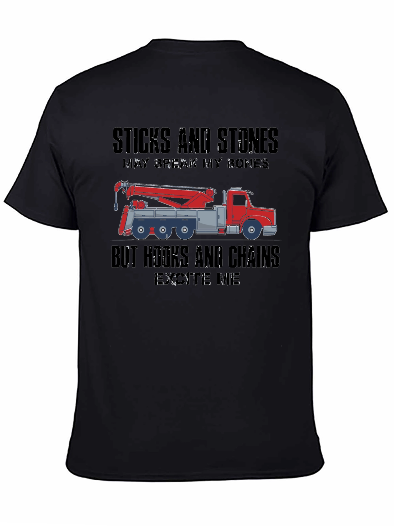 Crane Operator T-Shirt - Hooks & Chains - 4