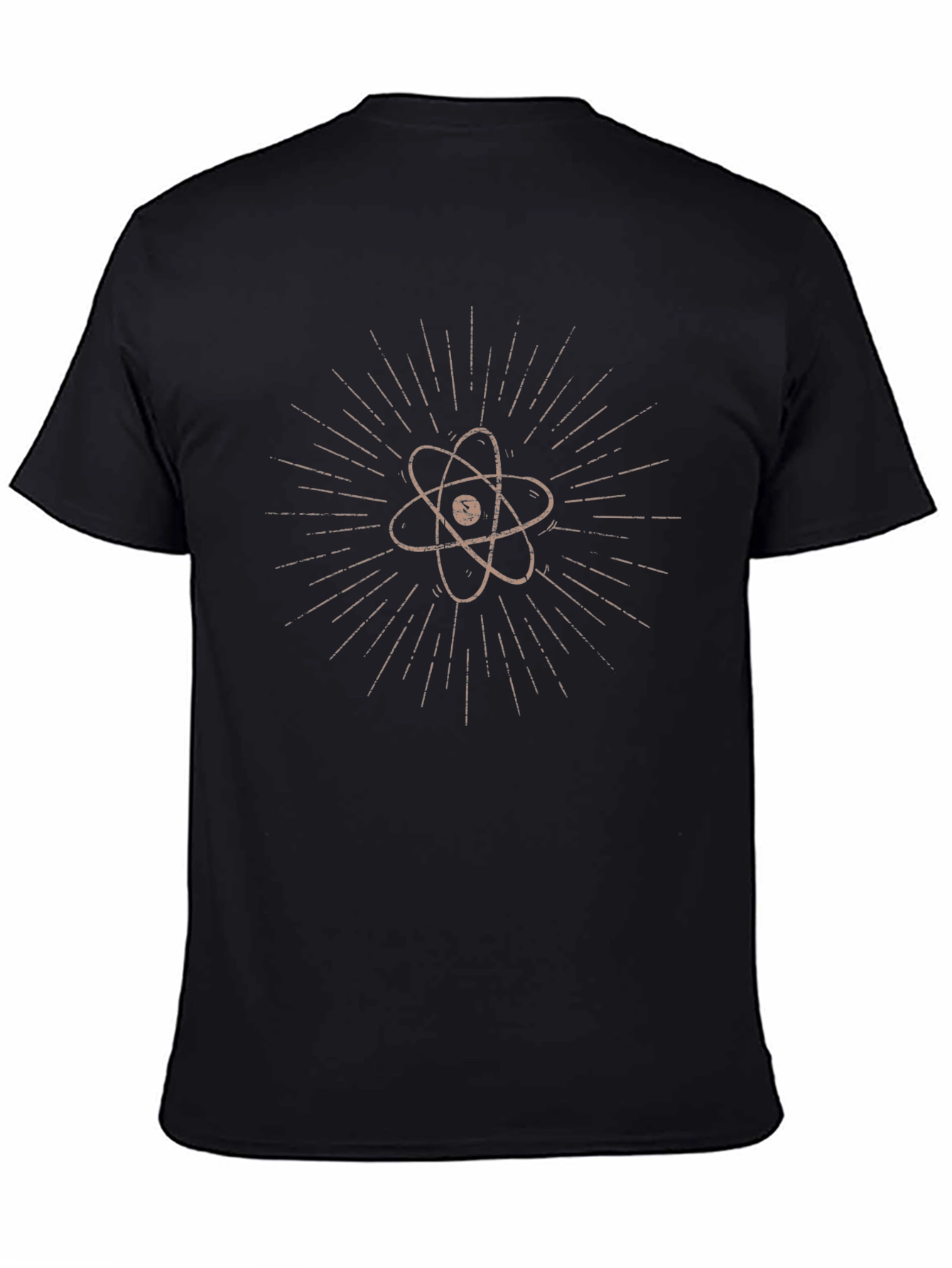 Black Atom Graphic Tee - Science Design view 4