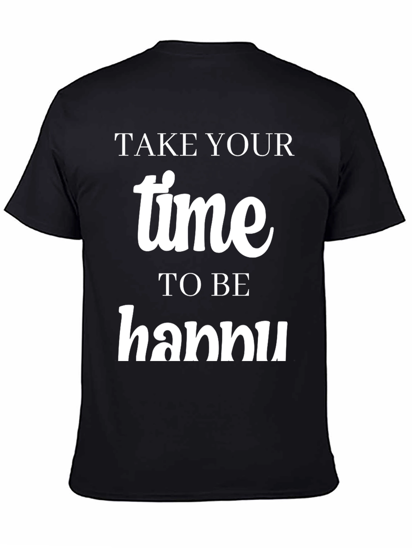 Black Take Your Time Hannu T-Shirt view 4
